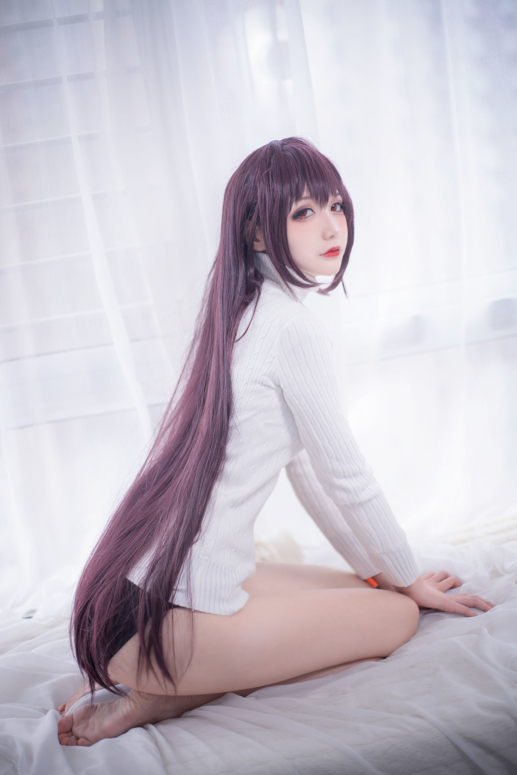 COS妹子仙九Airi – 斯卡哈毛衣 [21P]
