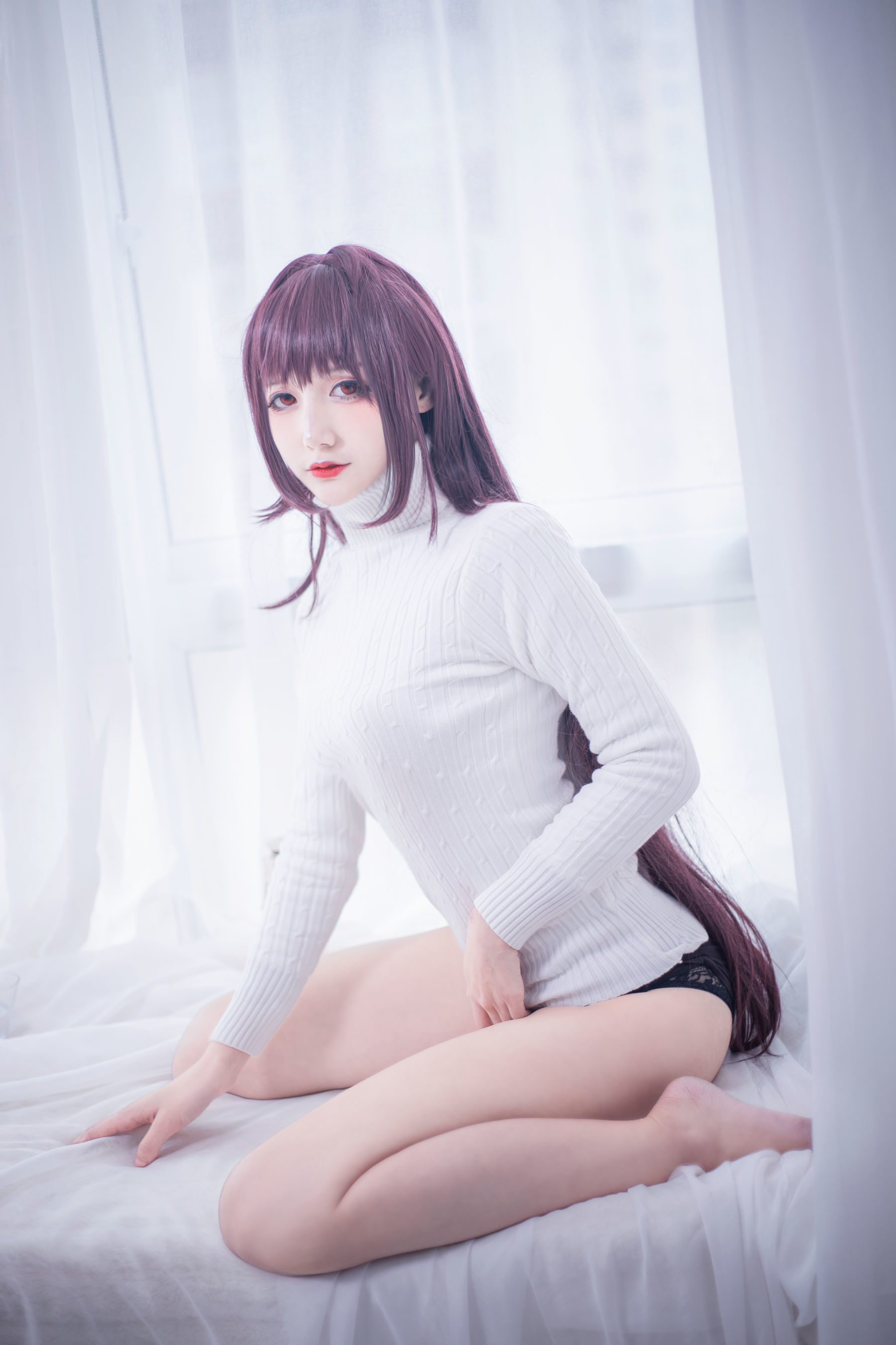 COS妹子仙九Airi – 斯卡哈毛衣 [21P]