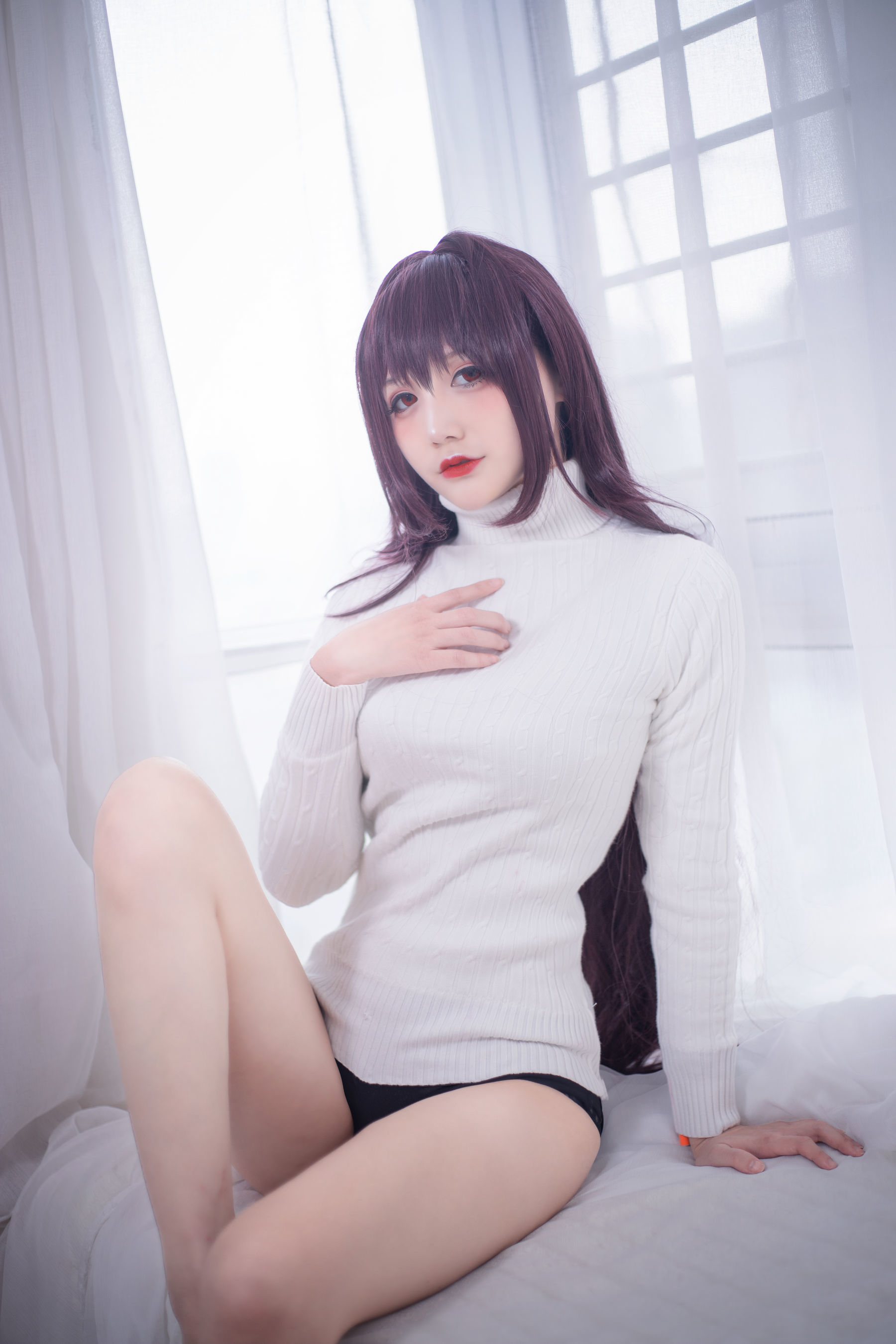 COS妹子仙九Airi – 斯卡哈毛衣 [21P]