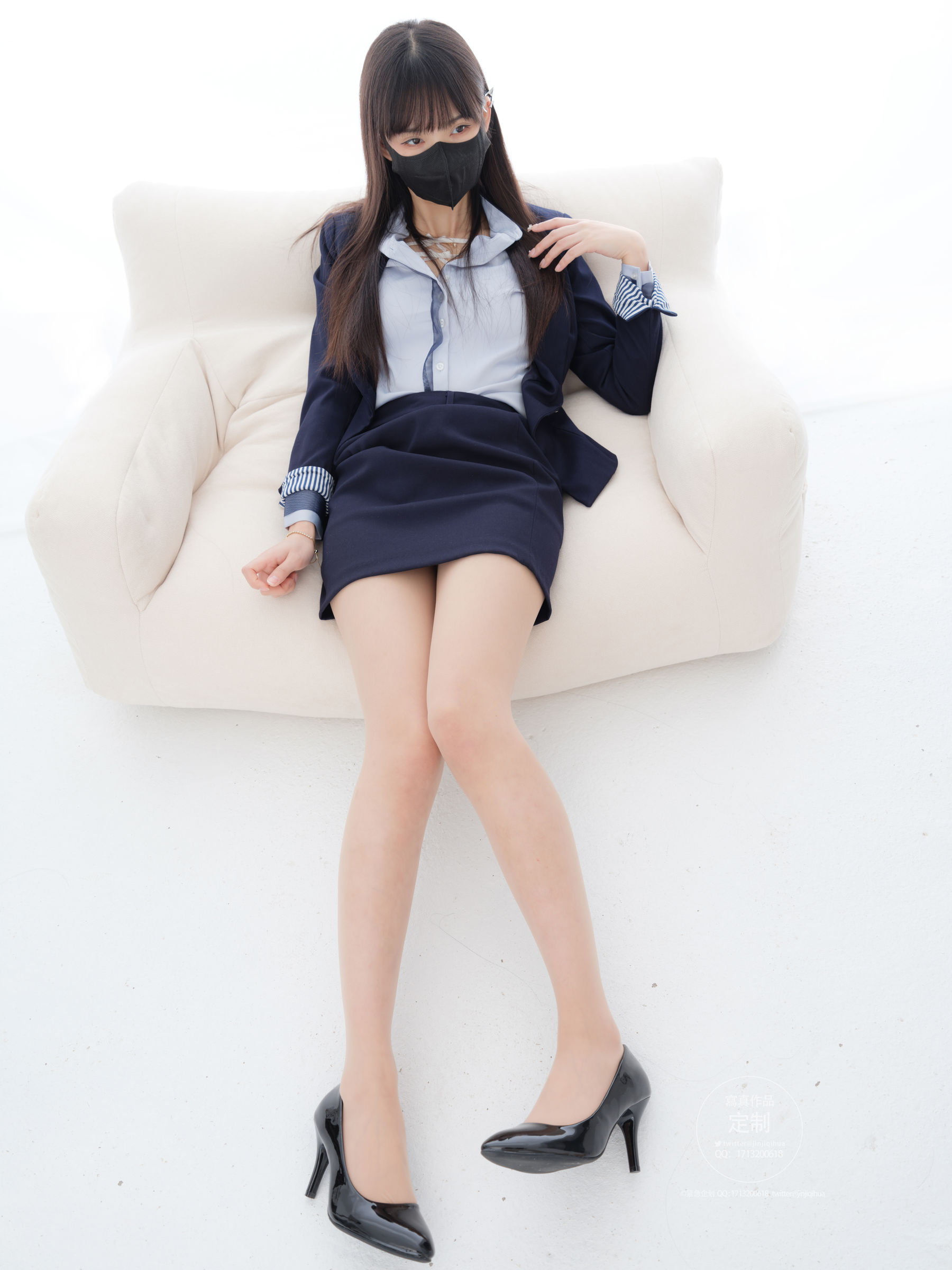 [紧急企划] EX-002 见希w 肉丝OL [55P]