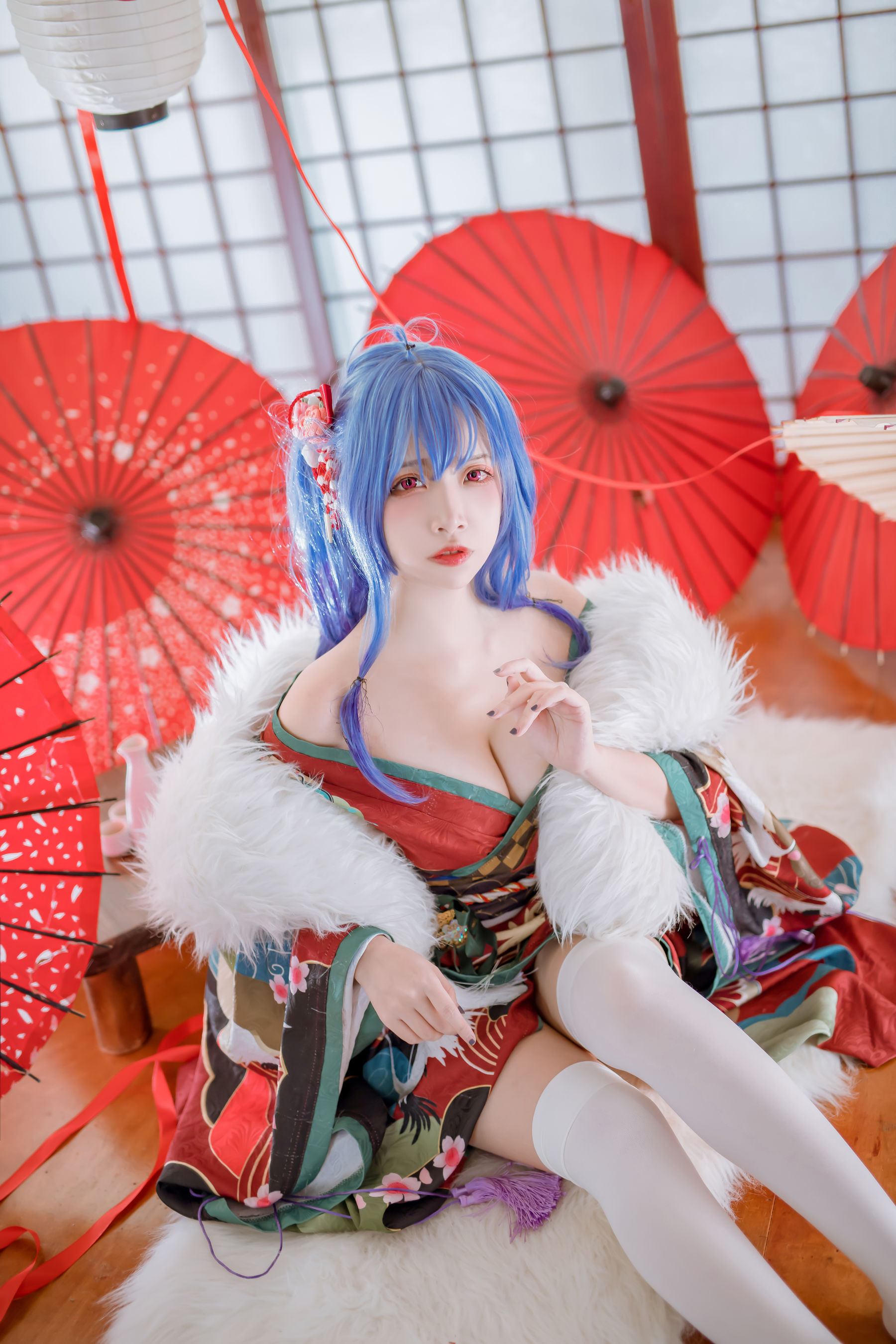 人气Coser二佐Nisa – 碧蓝 圣路易斯和服 [22P]