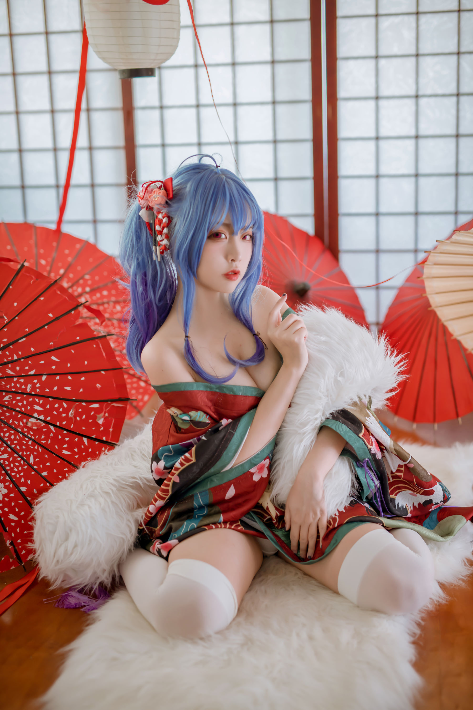 人气Coser二佐Nisa – 碧蓝 圣路易斯和服 [22P]