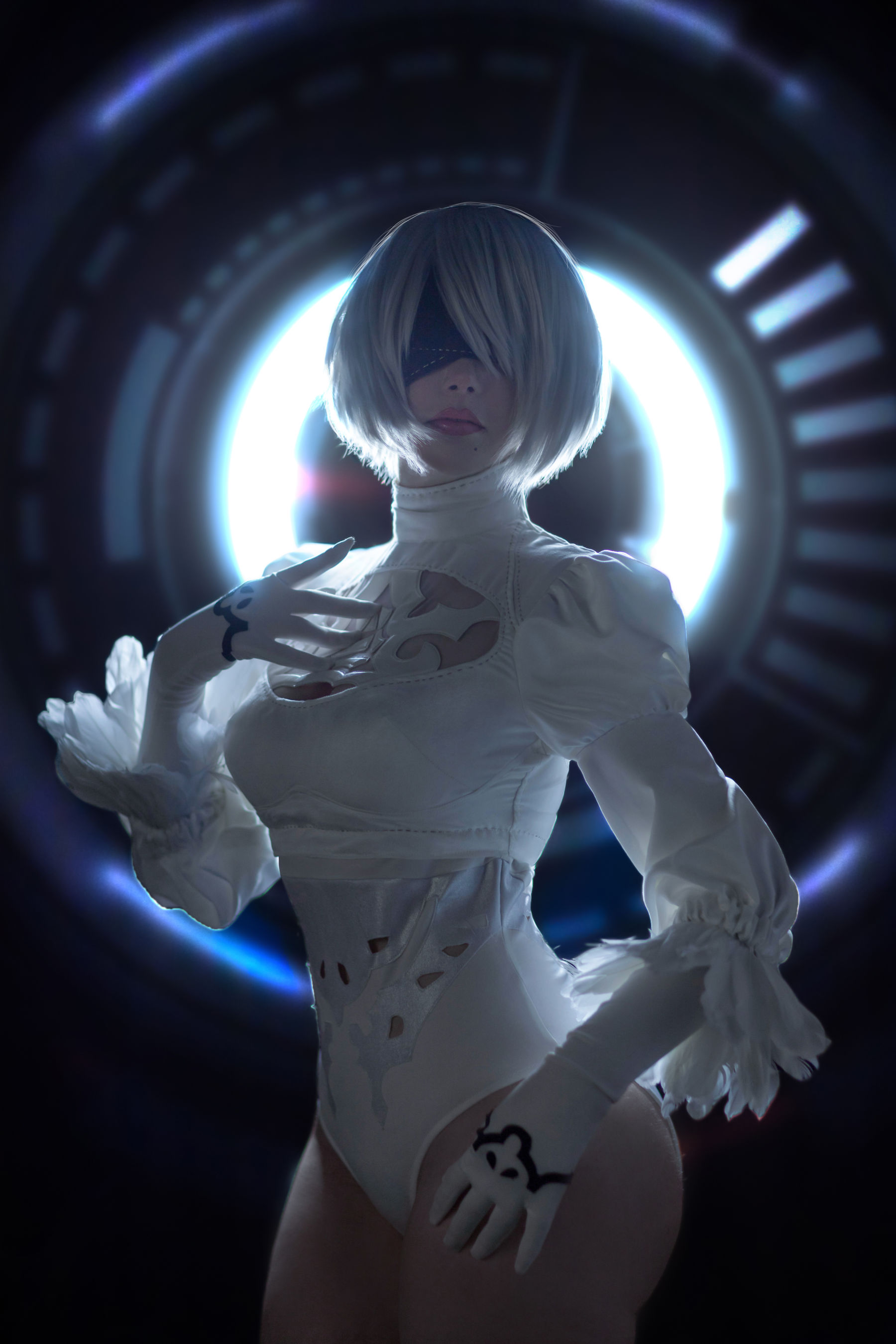 国外美女SayaTheFox – 2B White Dress [10P]
