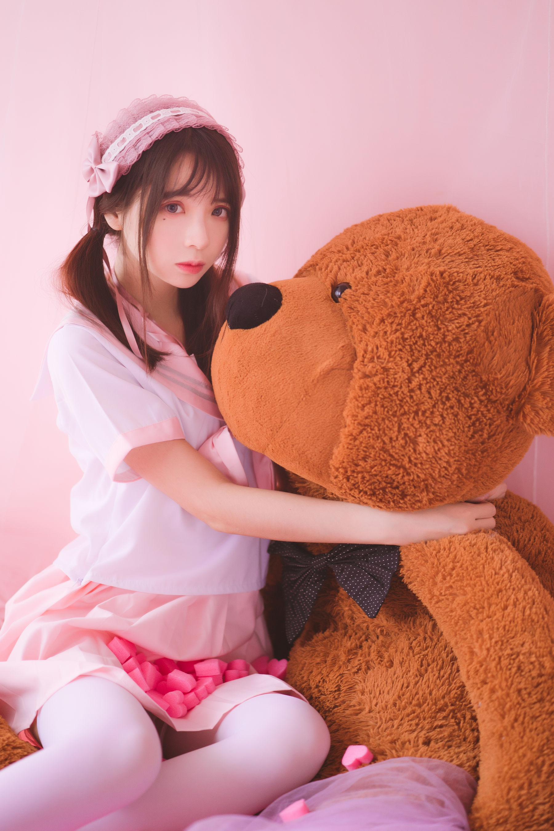 [萝莉COS] 疯猫ss《丝袜狂想曲(粉)》 [54P]
