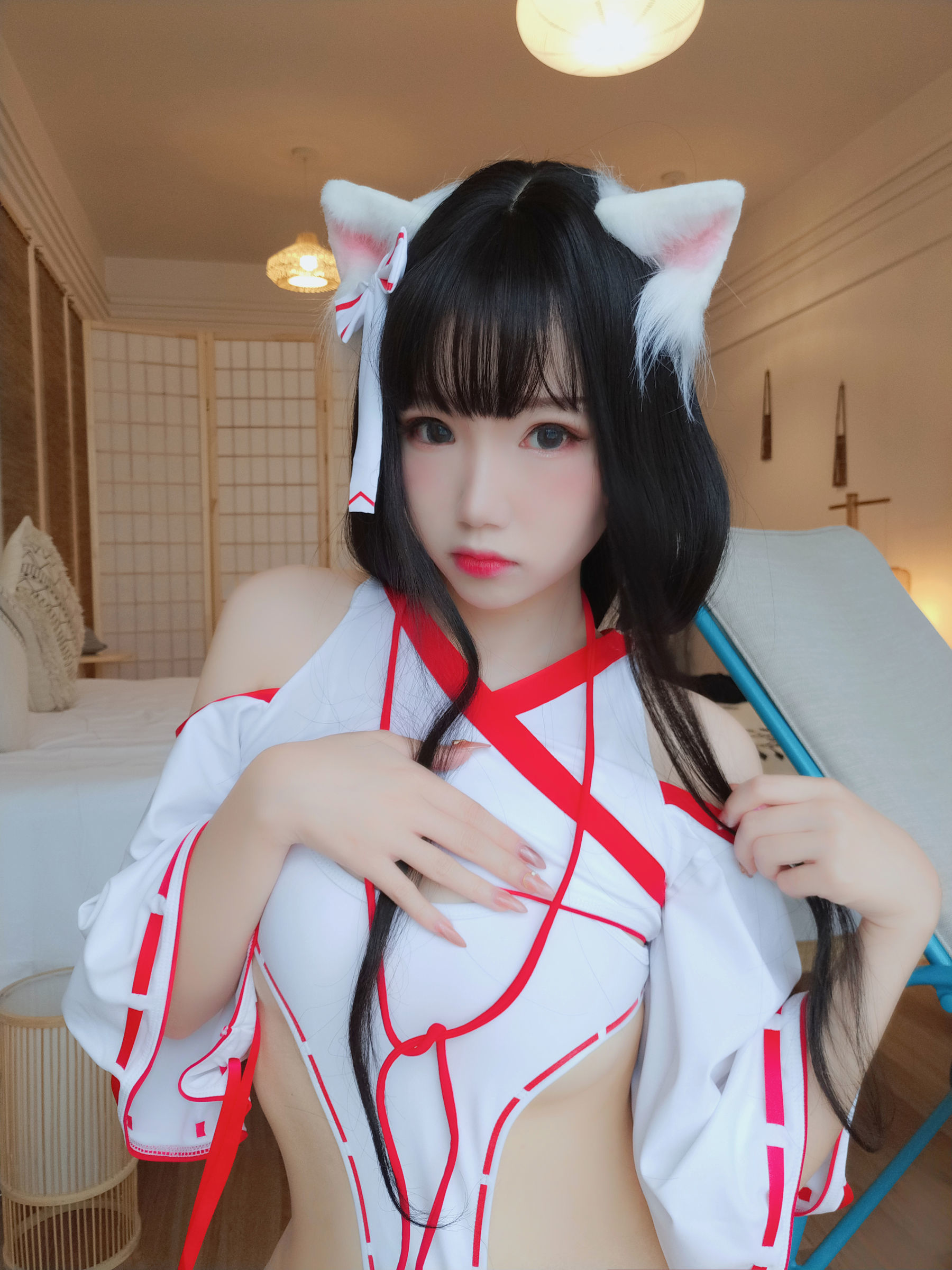 动漫博主雪晴Astra 神社の猫 [96P]