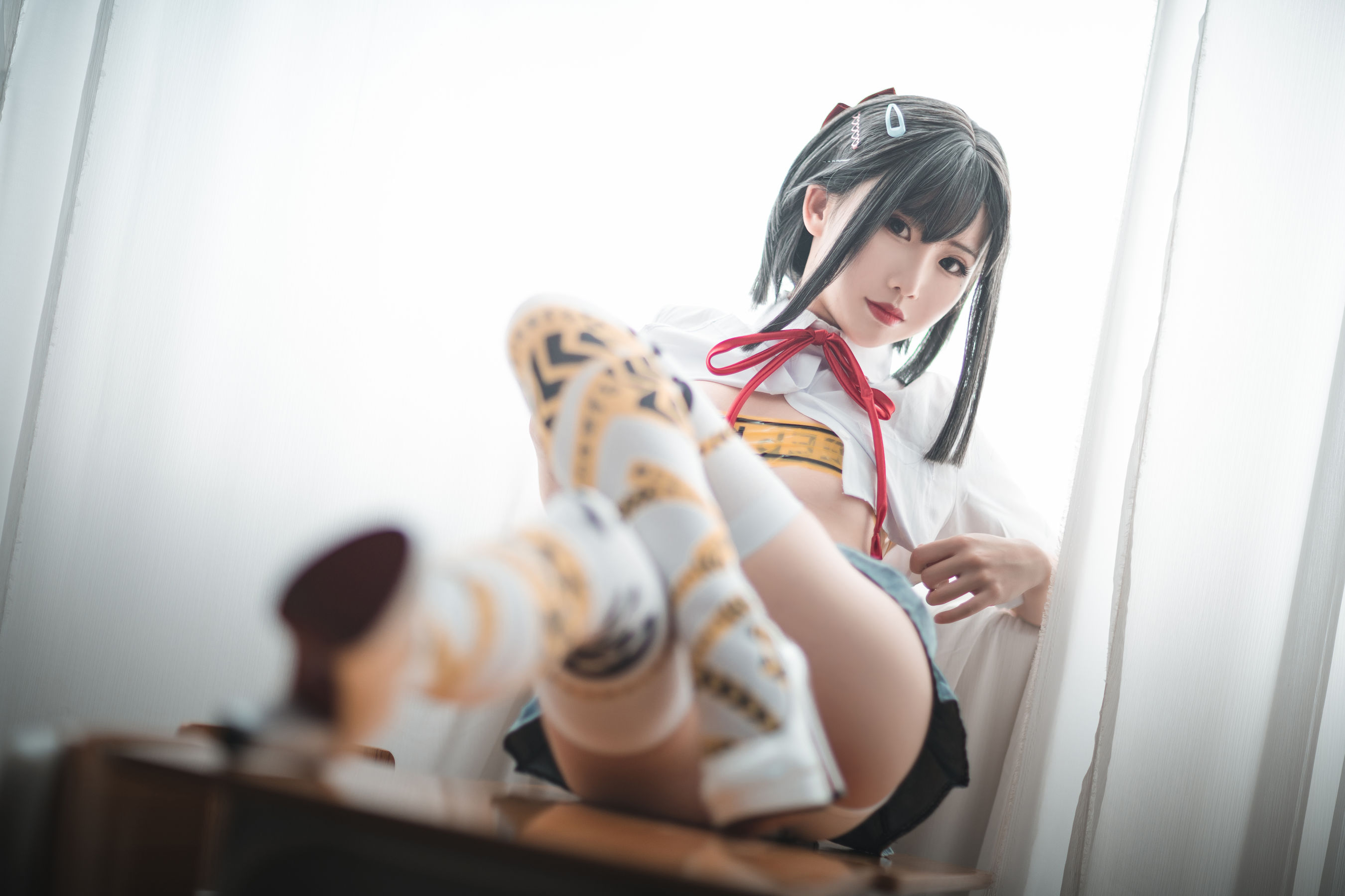 可爱人气Coser面饼仙儿 – 短校服胶带 [32P]