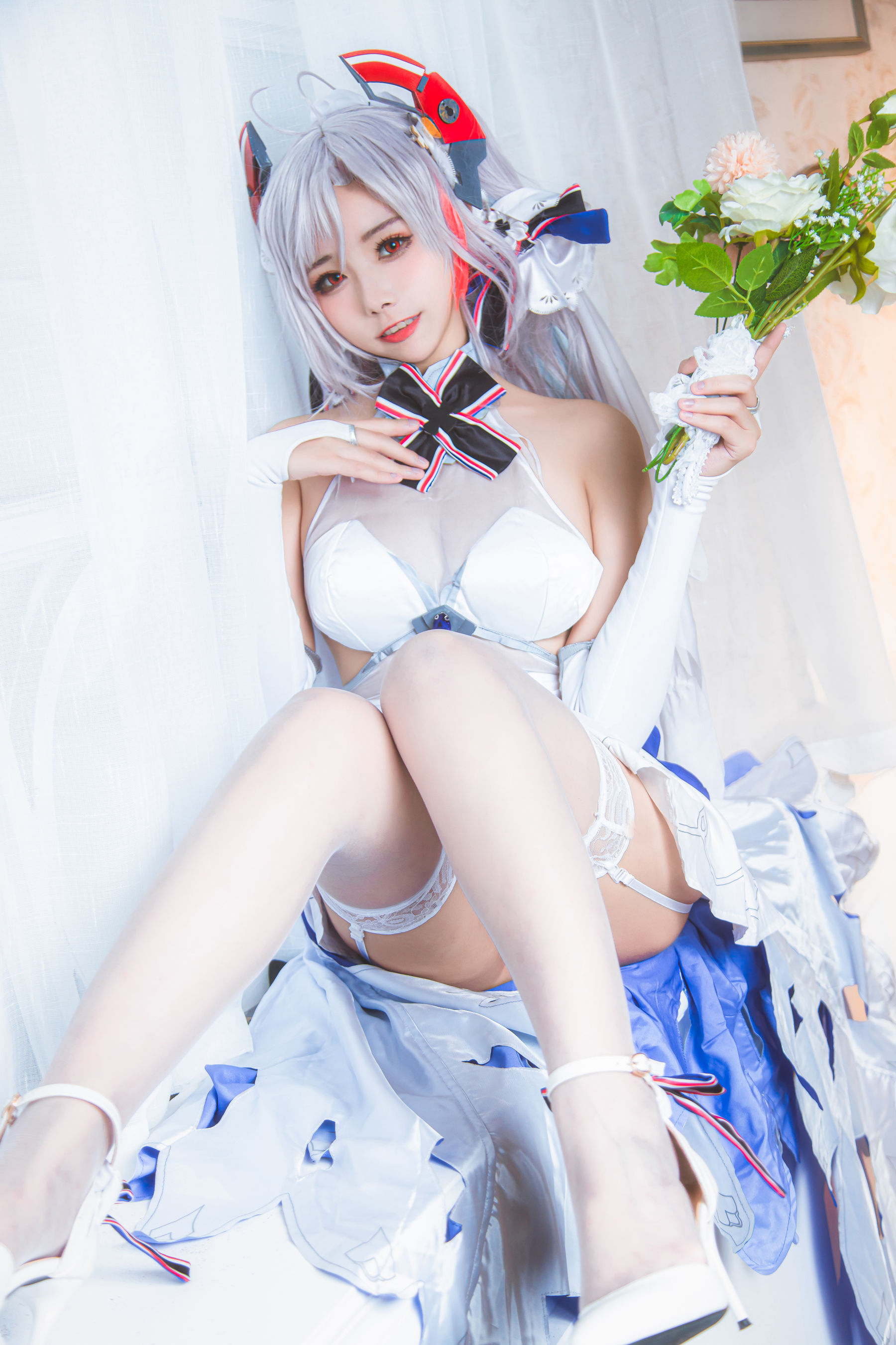 微博妹子Momoko葵葵 – 欧根之花嫁 [20P]