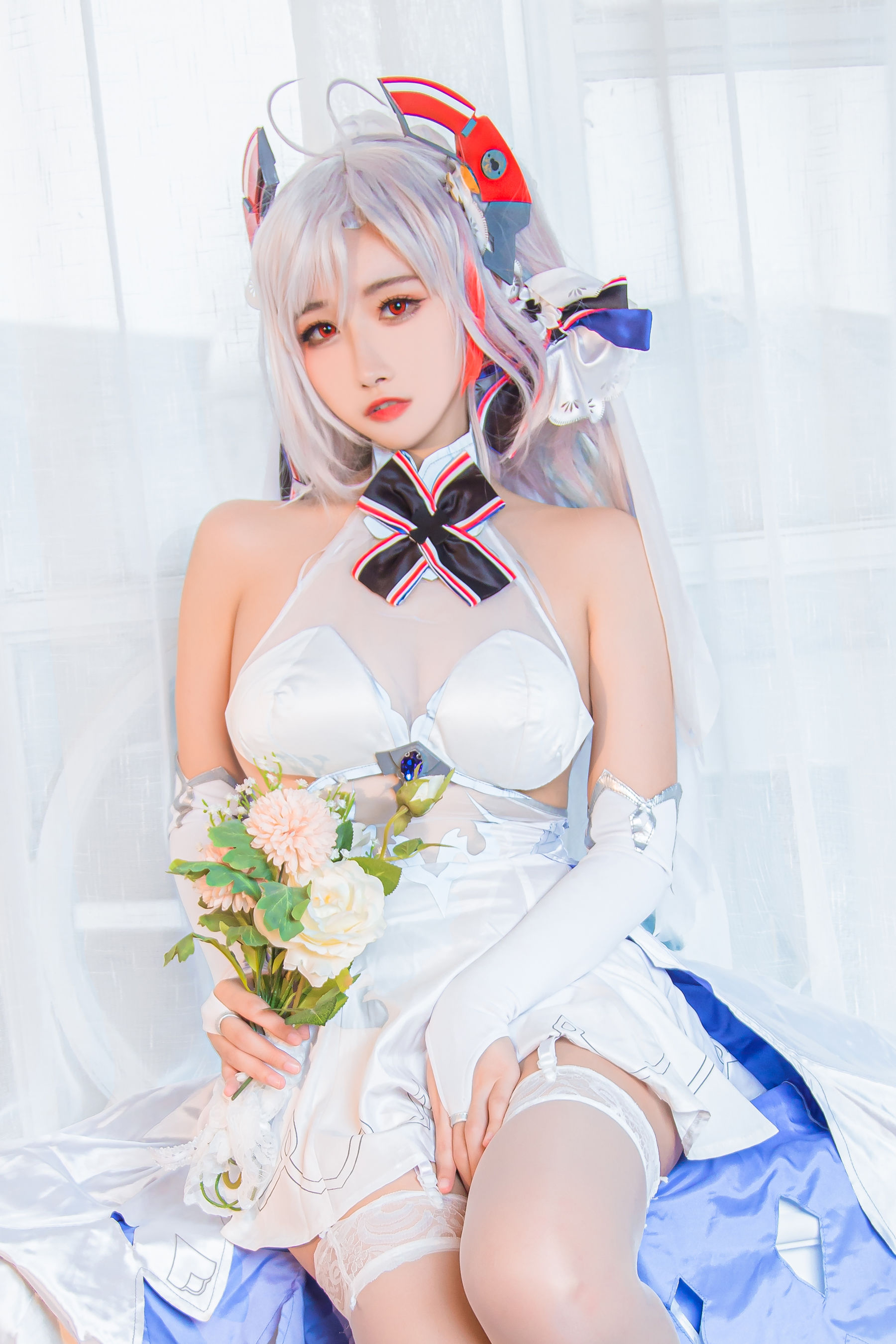 微博妹子Momoko葵葵 – 欧根之花嫁 [20P]