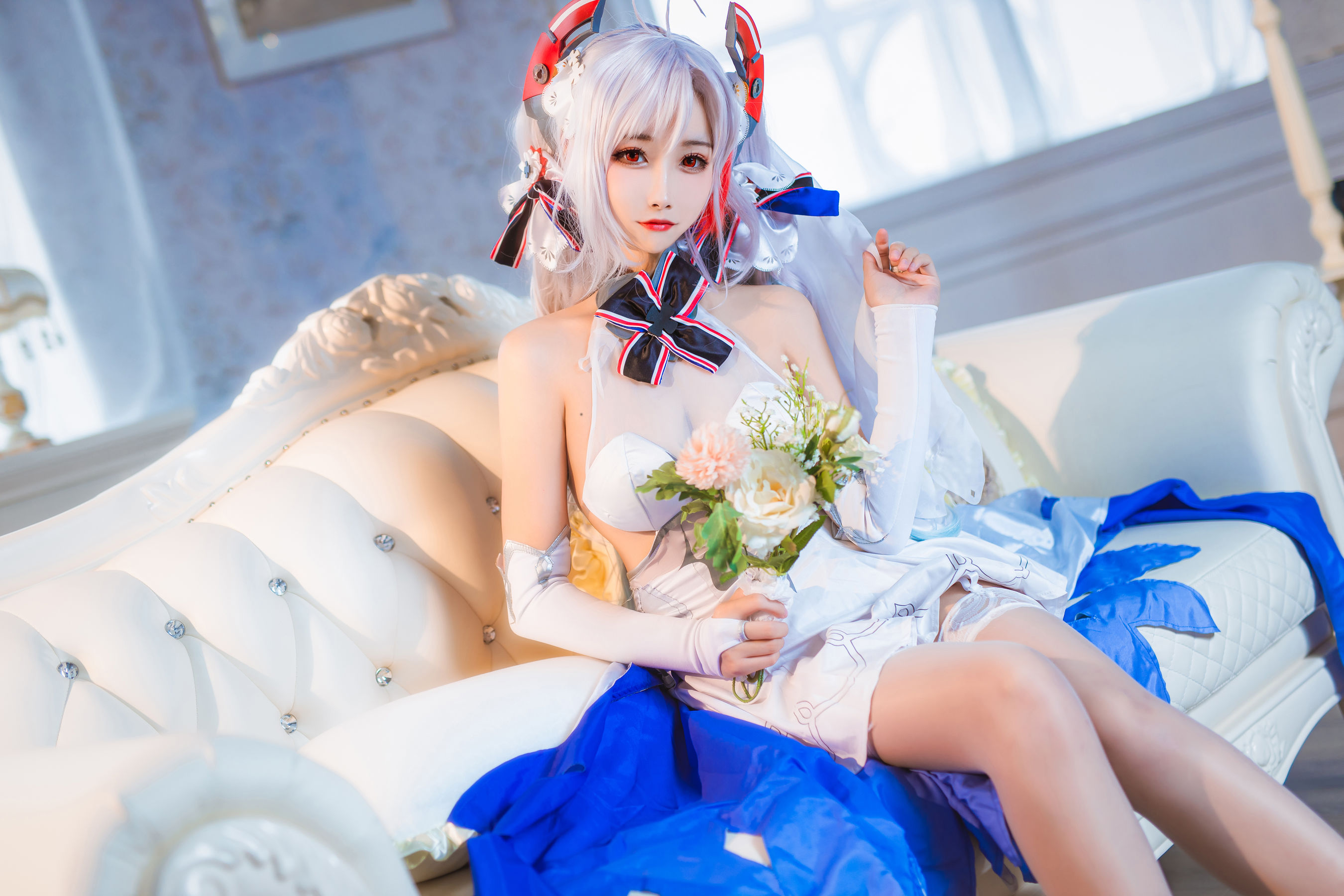 微博妹子Momoko葵葵 – 欧根之花嫁 [20P]