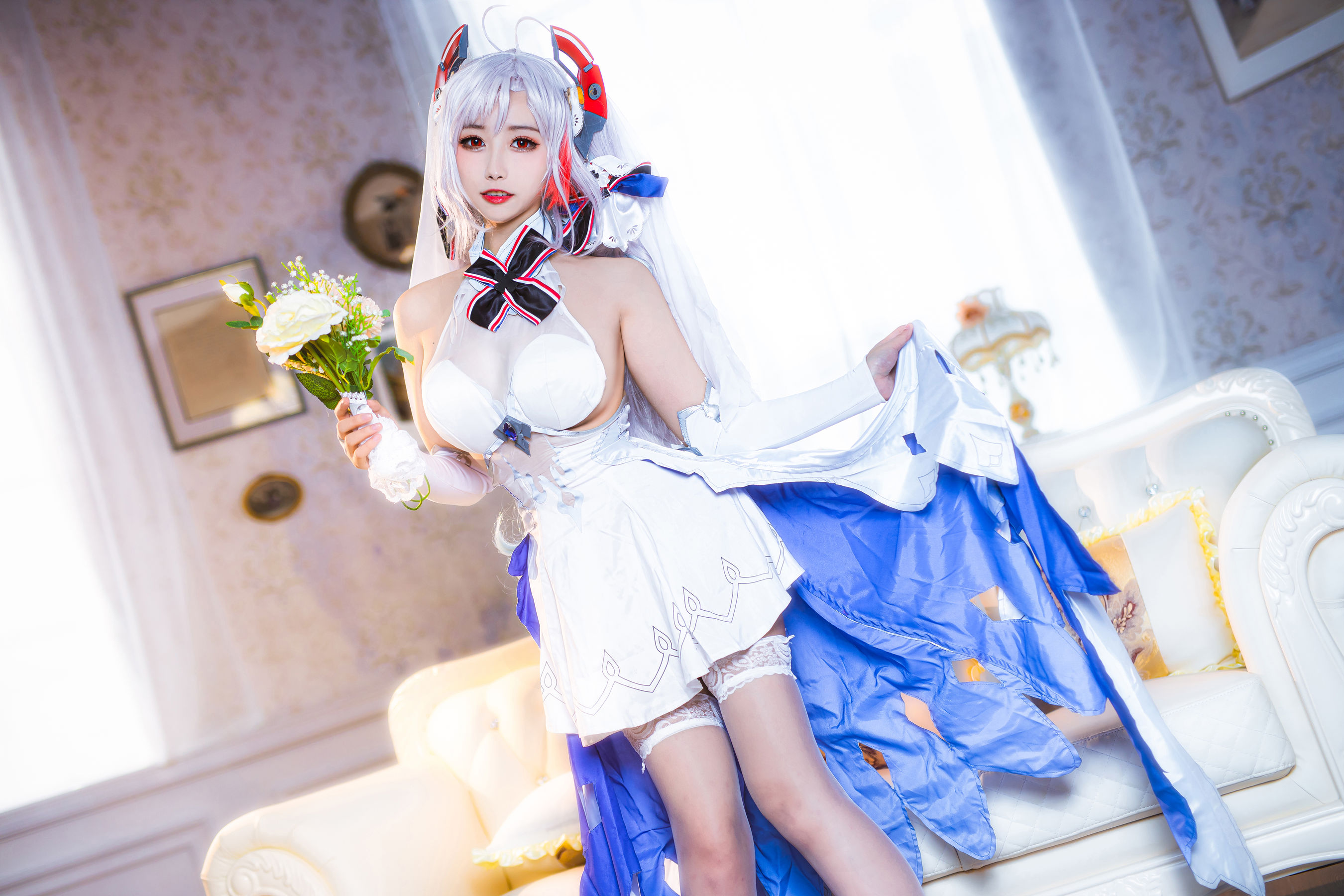 微博妹子Momoko葵葵 – 欧根之花嫁 [20P]