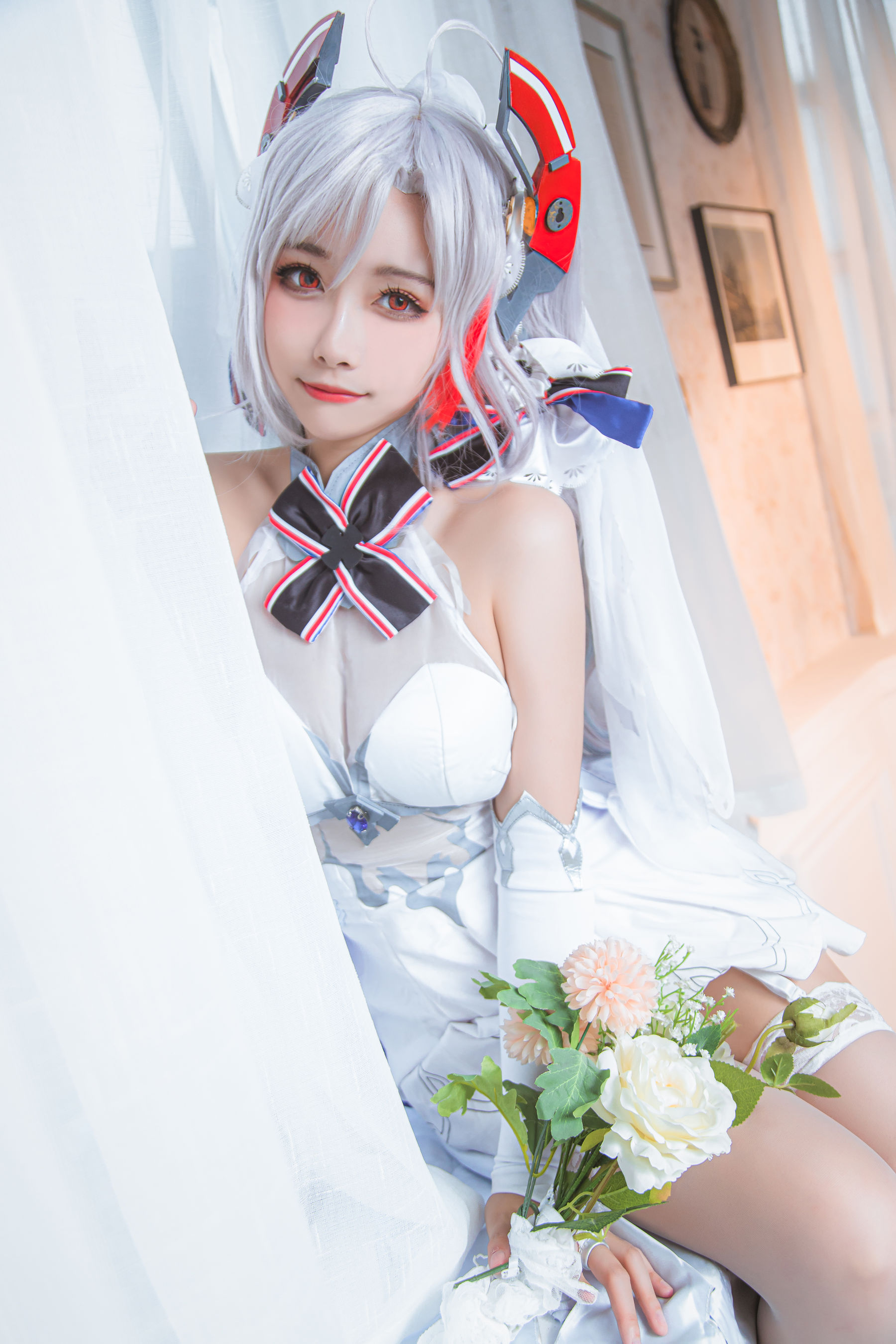 微博妹子Momoko葵葵 – 欧根之花嫁 [20P]