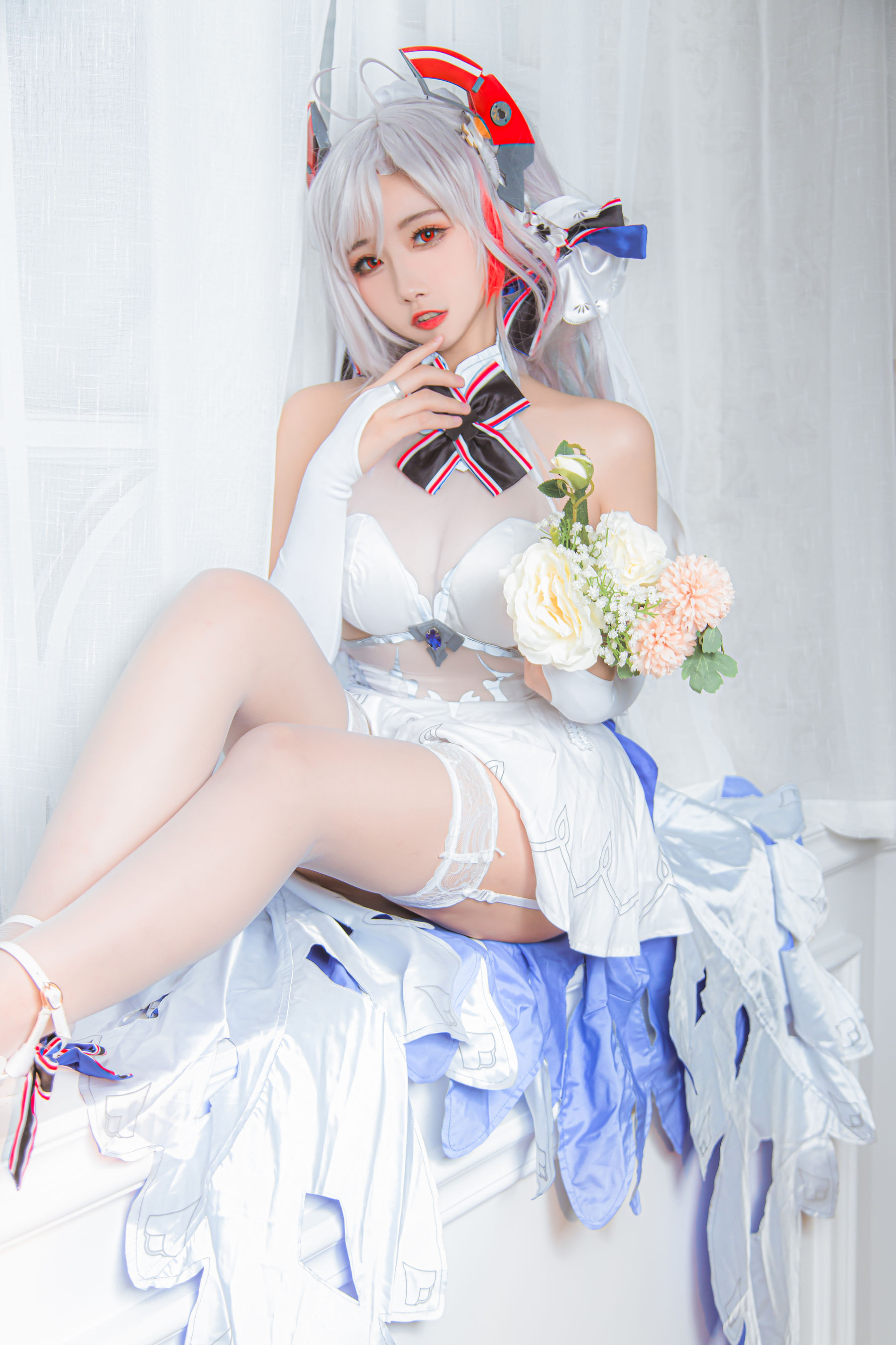 微博妹子Momoko葵葵 – 欧根之花嫁 [20P]