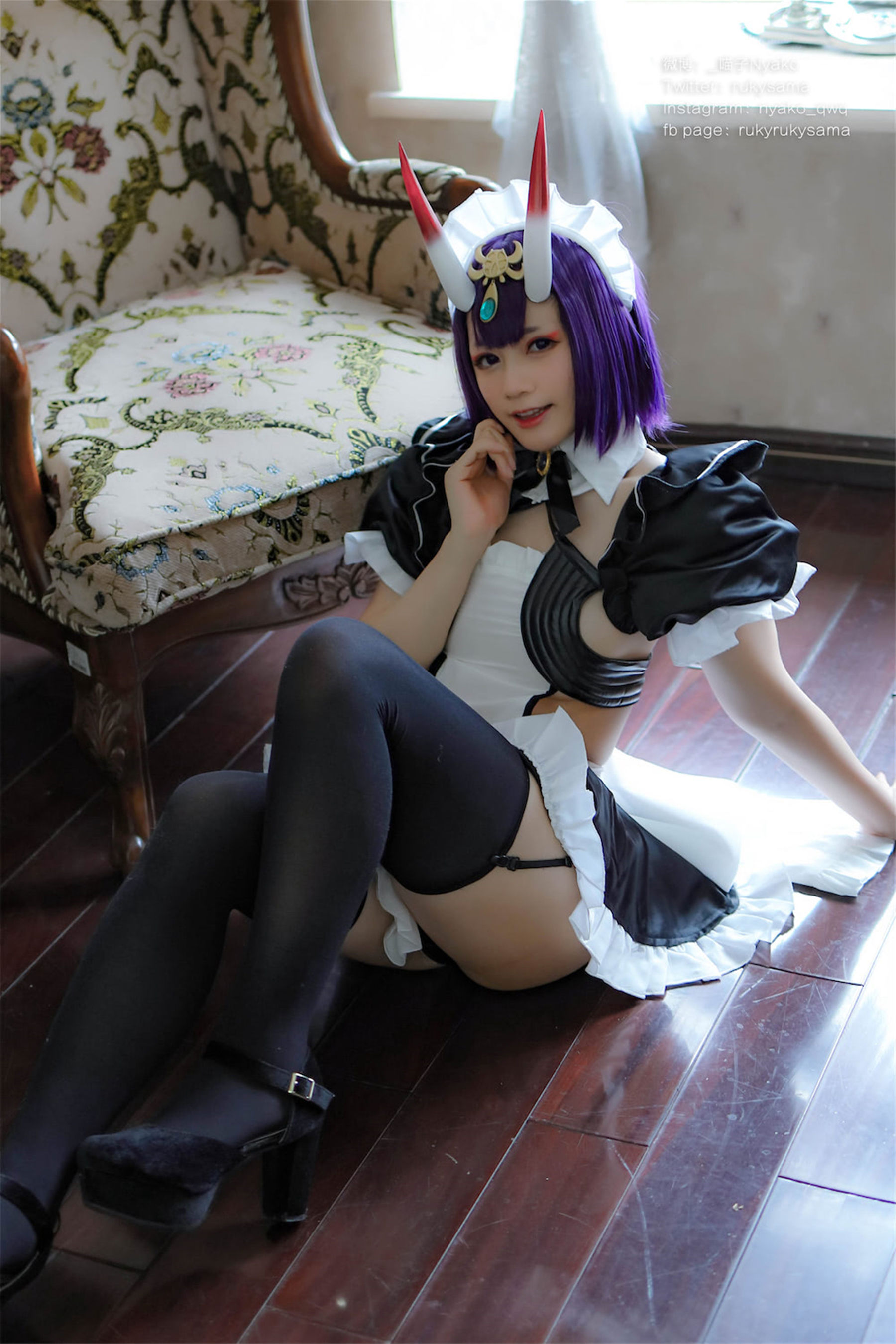 萌妹子Nyako喵子 – 酒吞童子女仆 [42P]