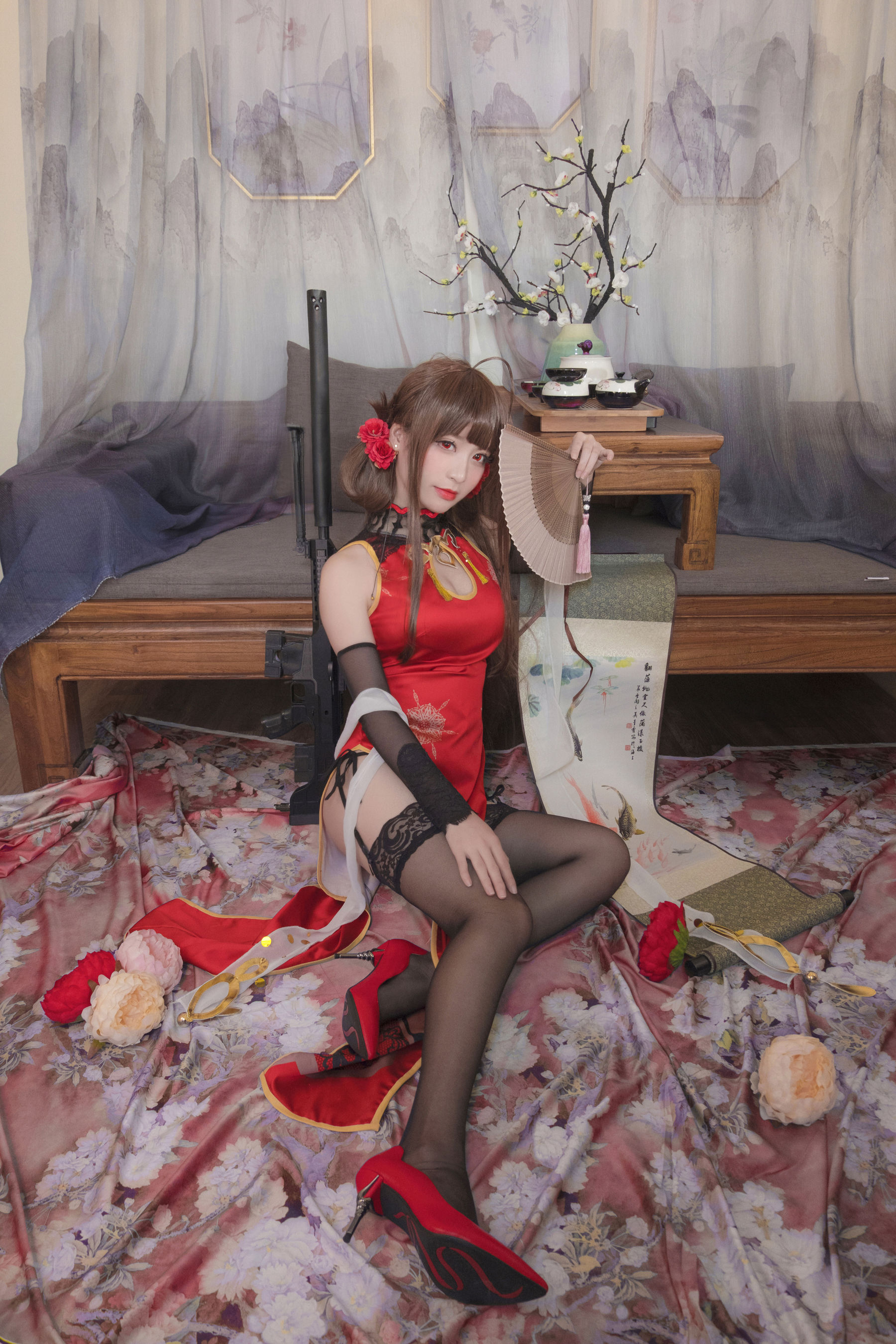 [Cosplay写真] Coser星野saori – DSR-50 红牡丹 [10P]