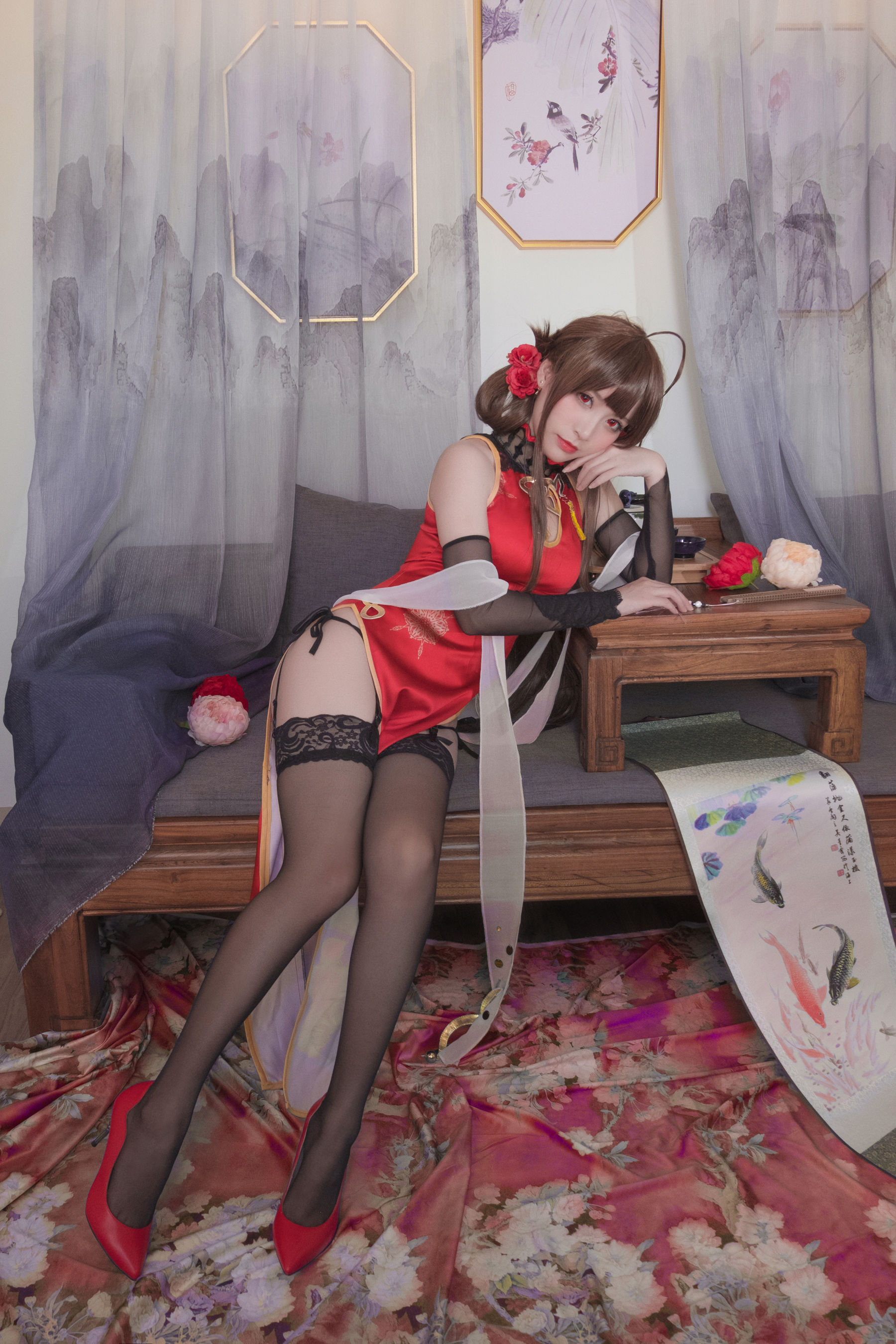 [Cosplay写真] Coser星野saori – DSR-50 红牡丹 [10P]