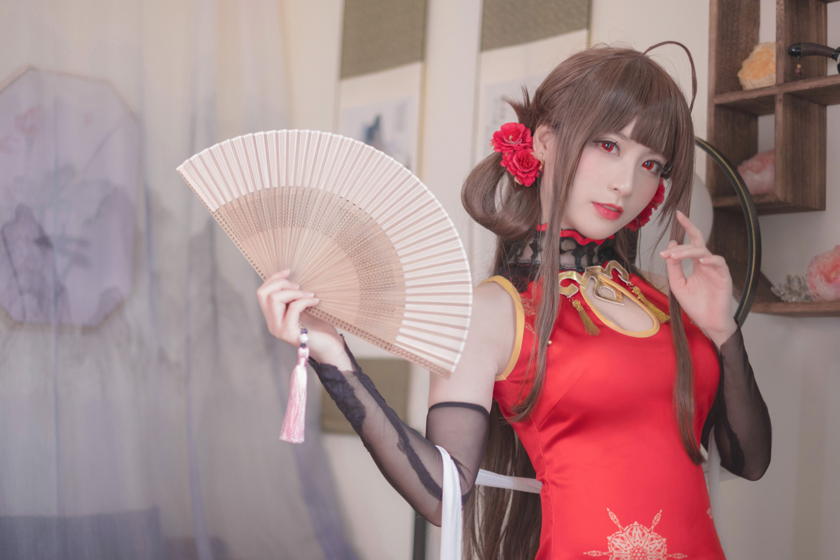[Cosplay写真] Coser星野saori – DSR-50 红牡丹 [10P]