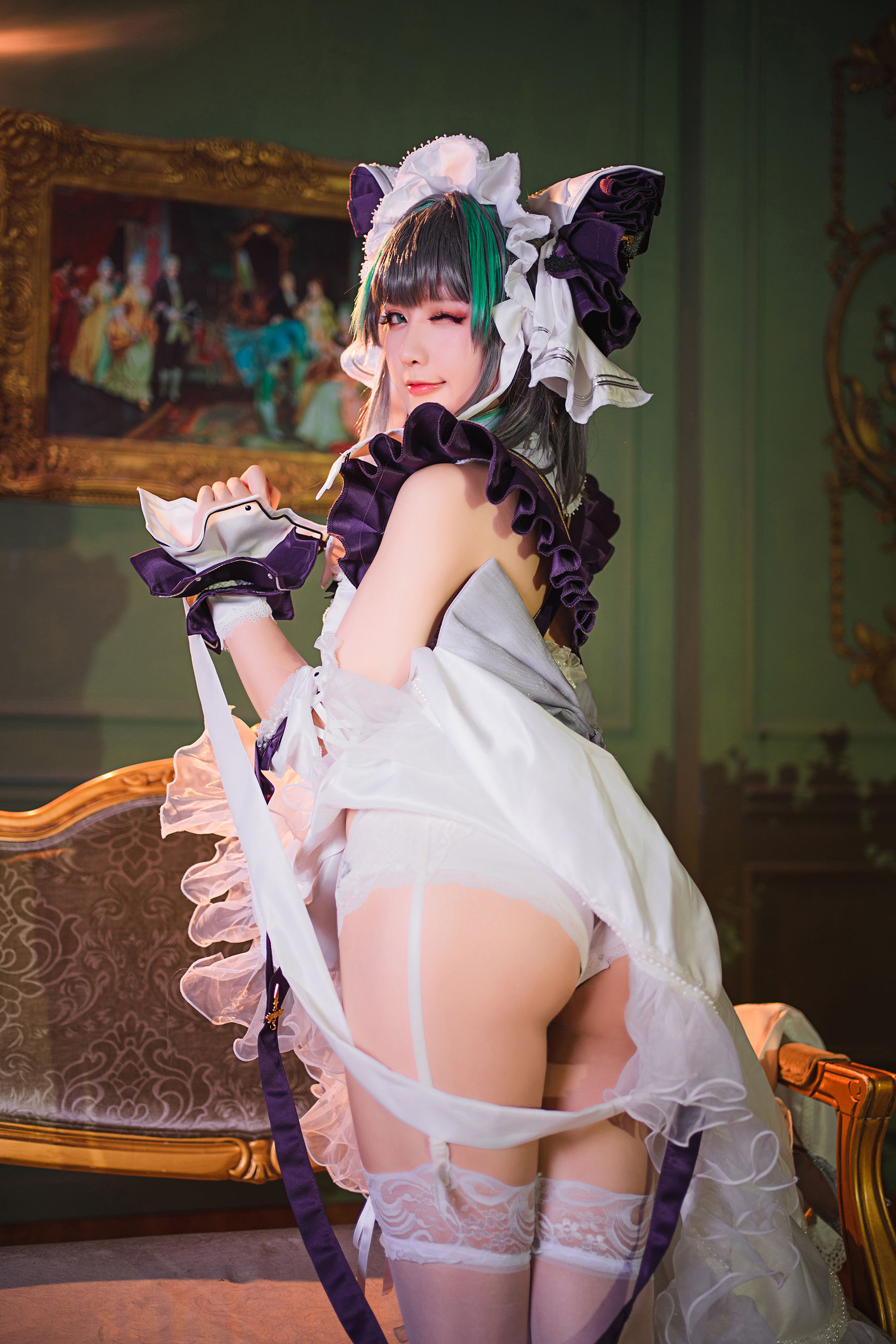 Coser小姐姐星之迟迟 – R-Maid《柴郡》 [15P]
