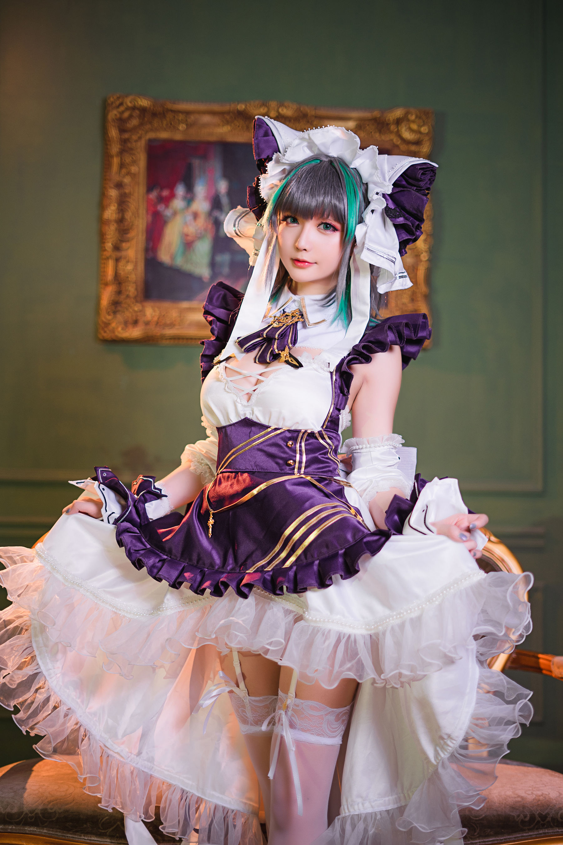 Coser小姐姐星之迟迟 – R-Maid《柴郡》 [15P]