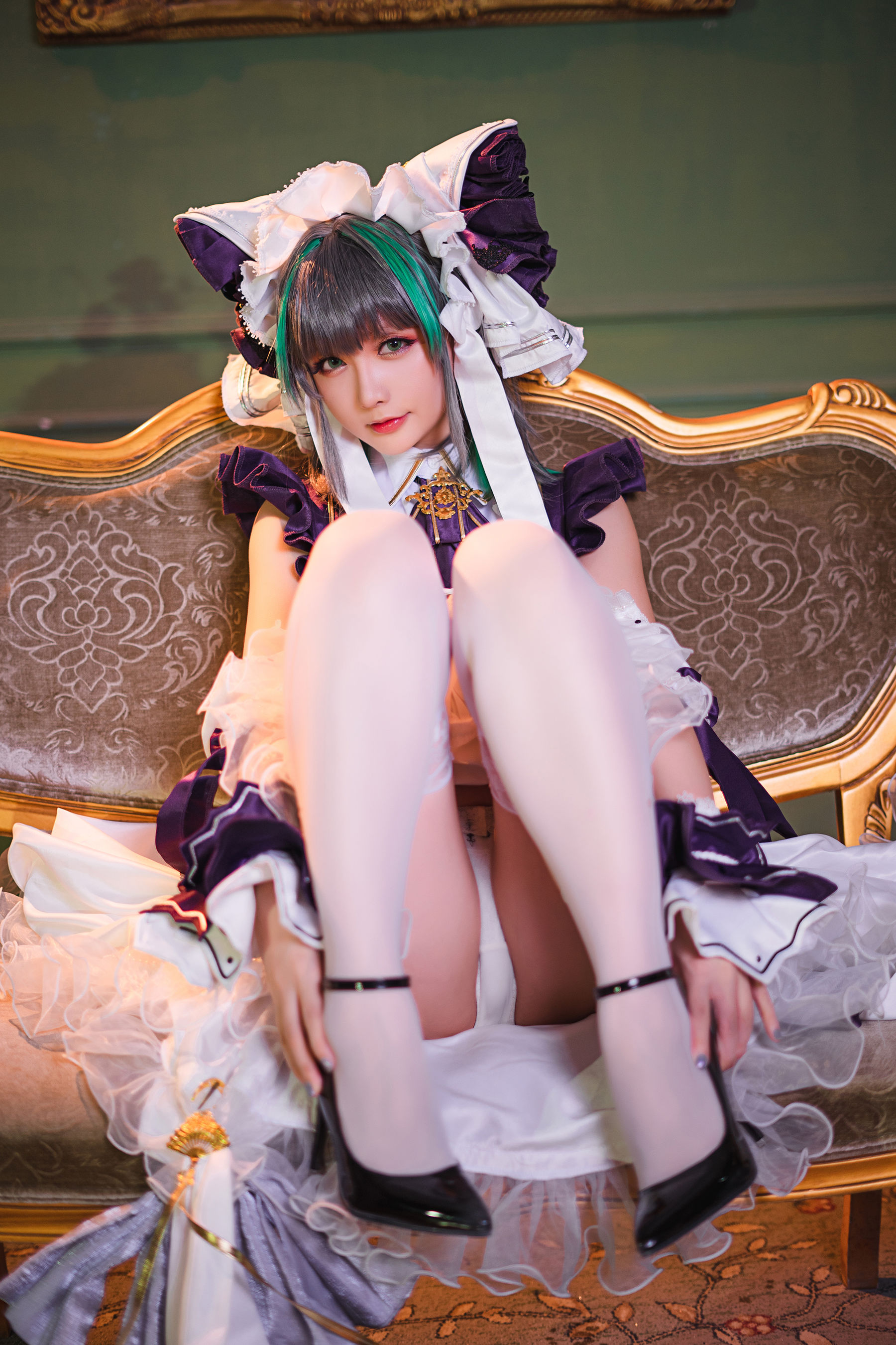 Coser小姐姐星之迟迟 – R-Maid《柴郡》 [15P]