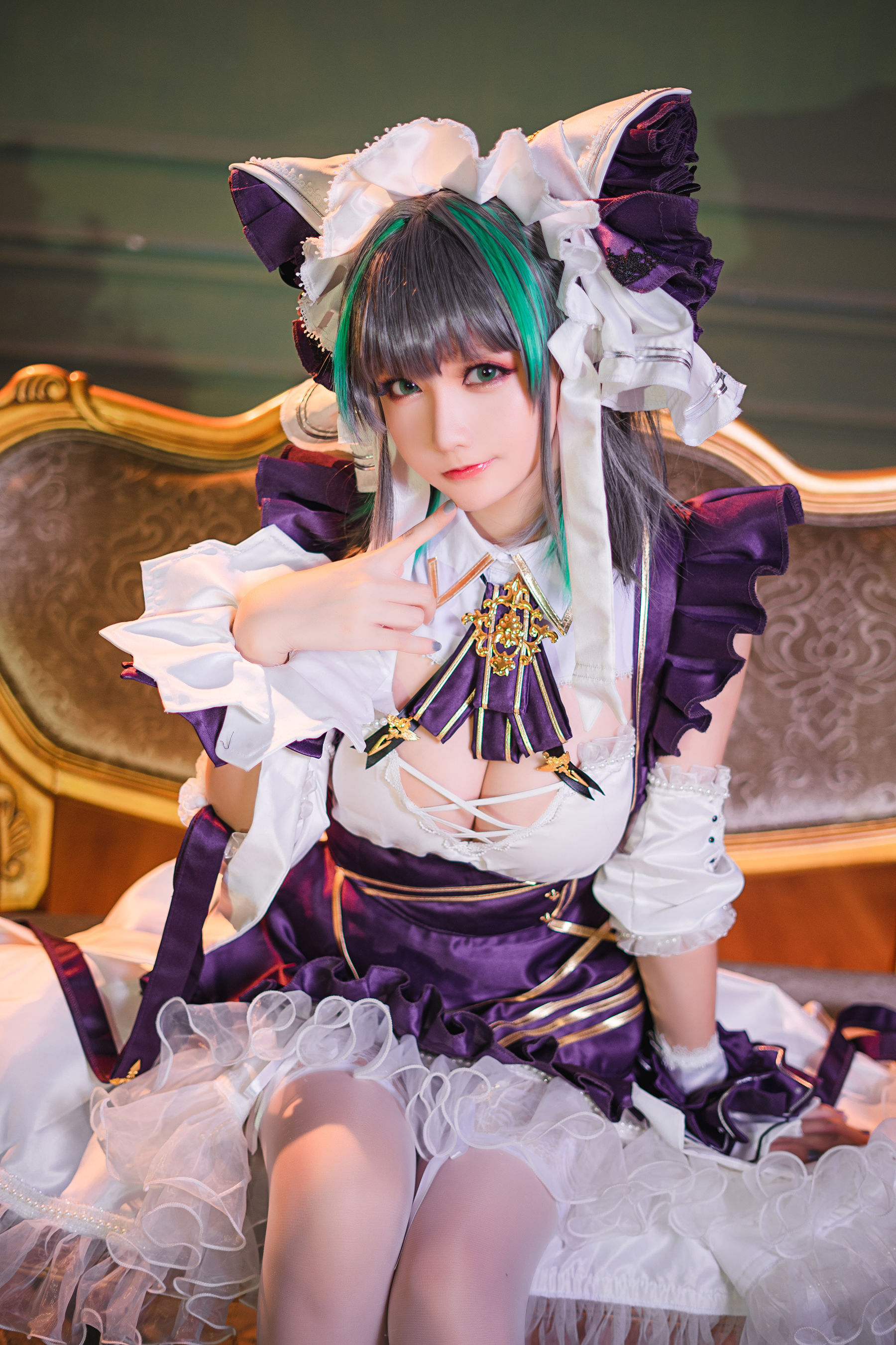 Coser小姐姐星之迟迟 – R-Maid《柴郡》 [15P]