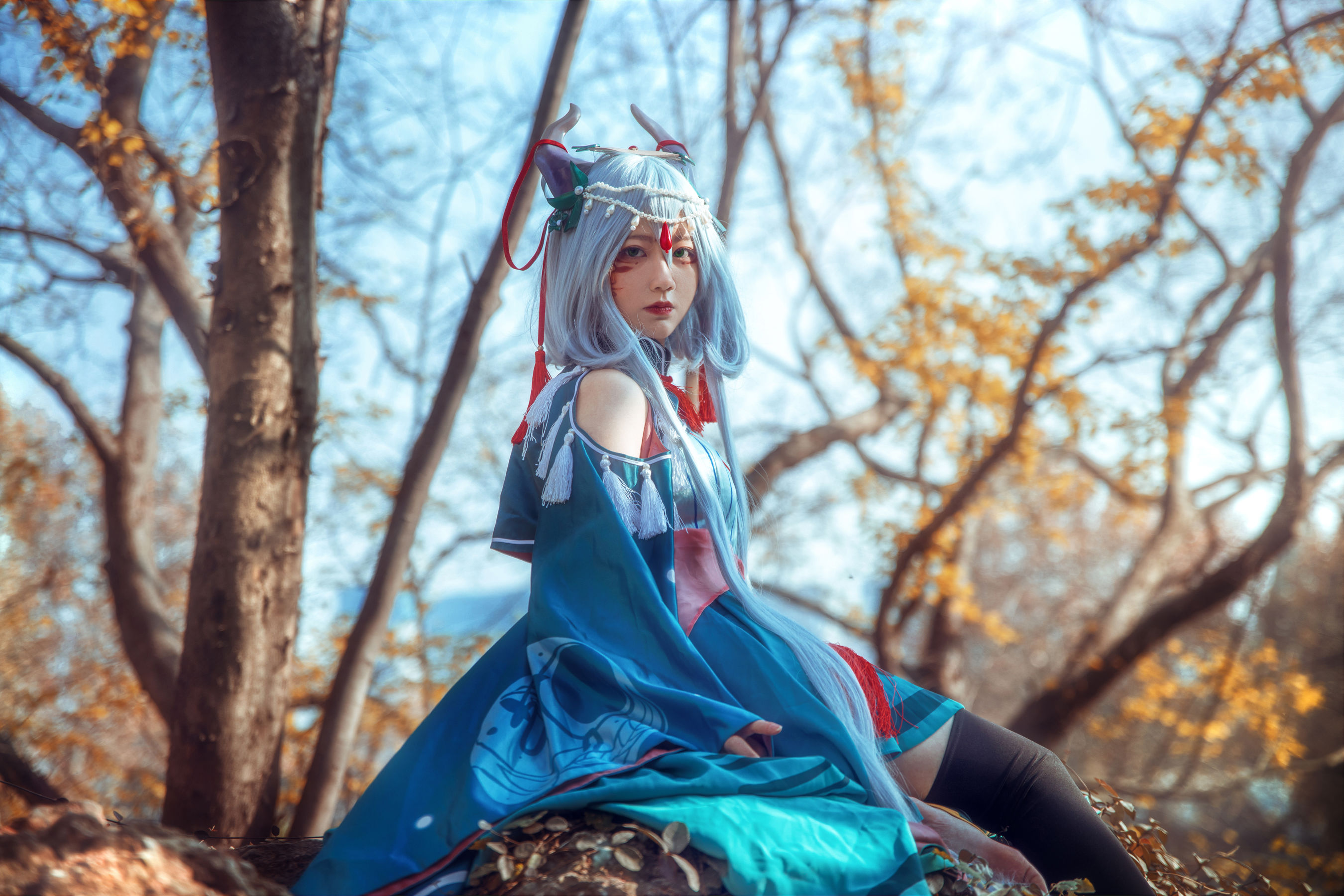 [Cosplay写真] 动漫博主弦音sic – 洛天依 上古神話 [9P]