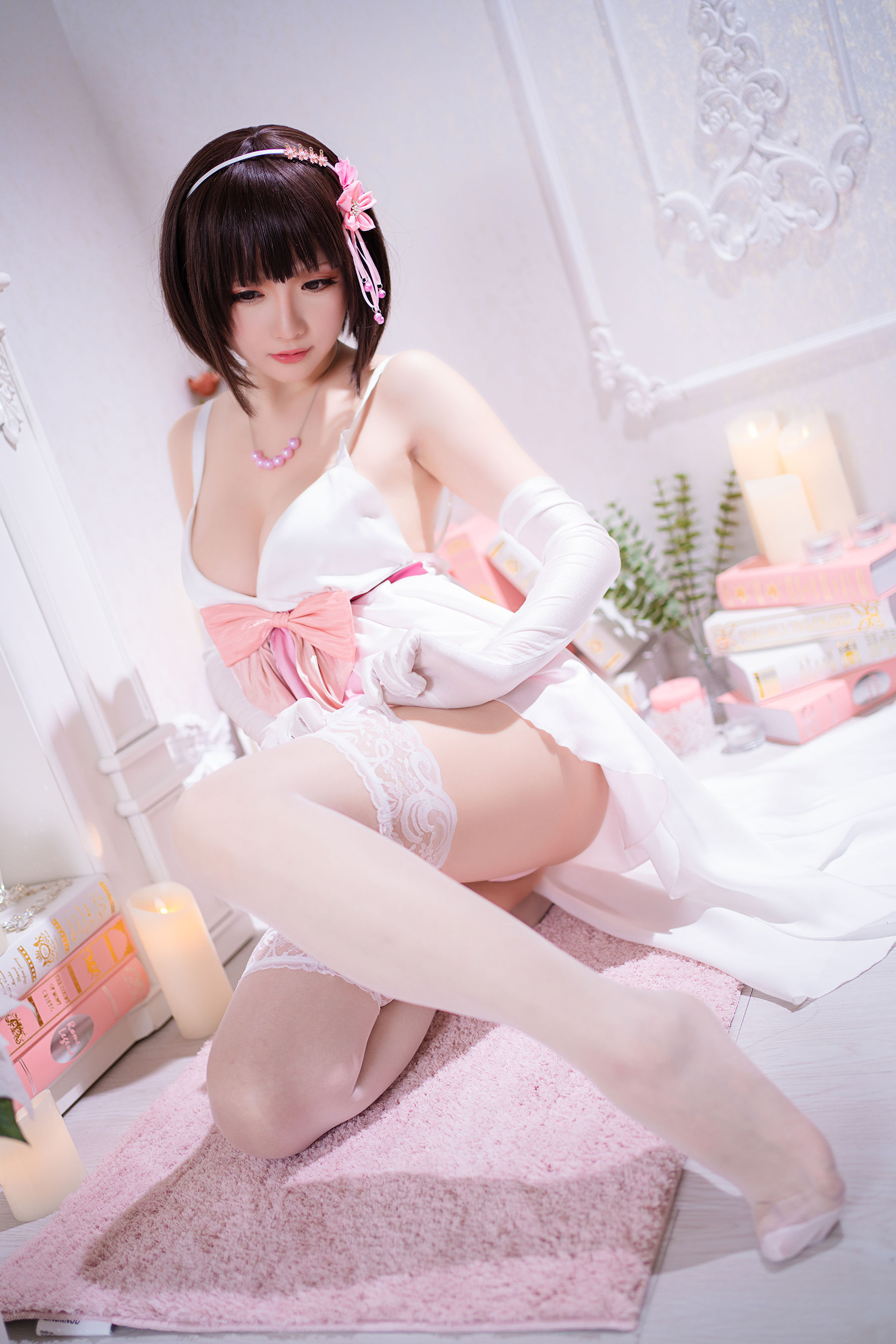 Coser小姐姐星之迟迟 – 加藤惠 特典礼服 [60P]