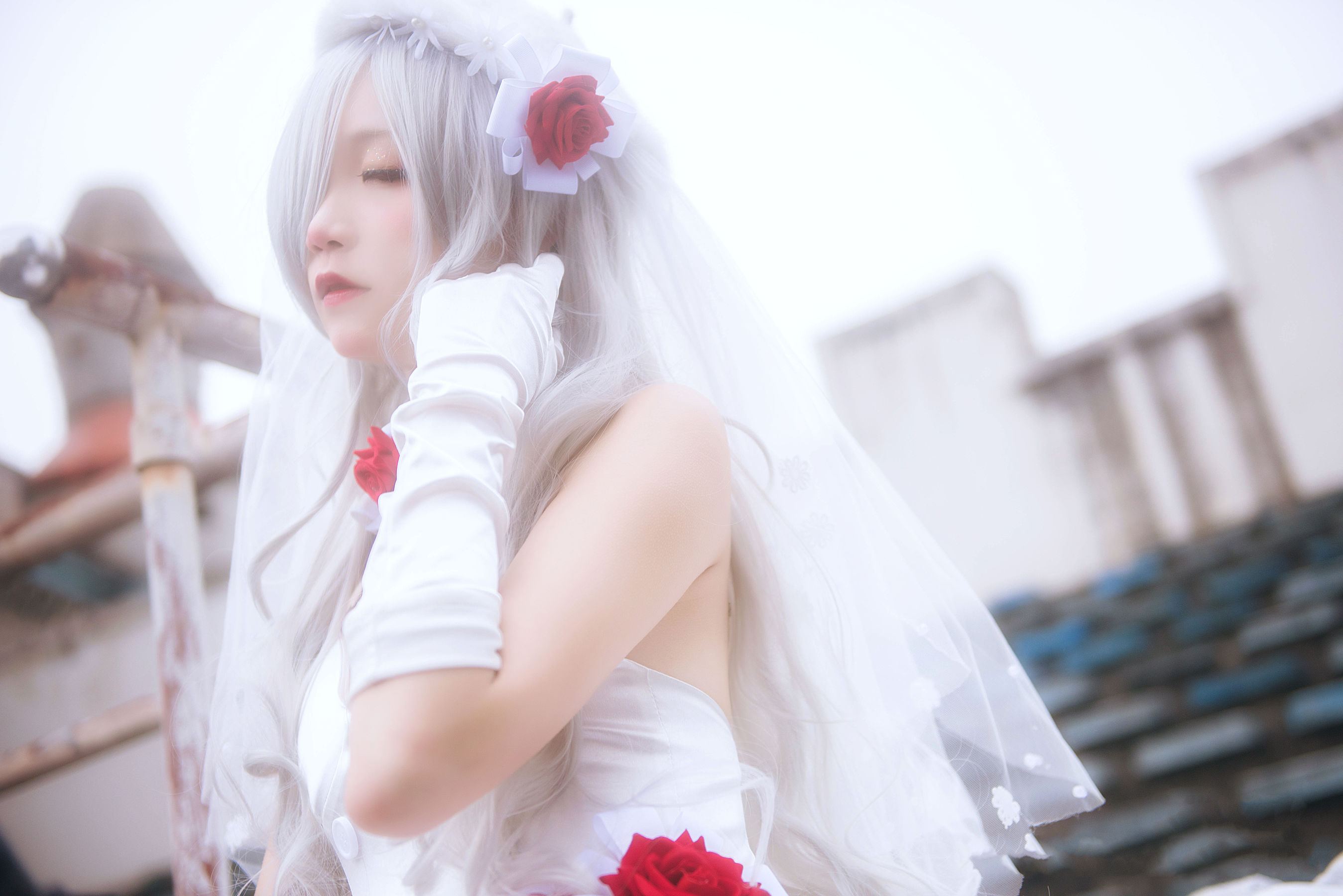 清纯少女五更百鬼 – 婚纱 [10P]