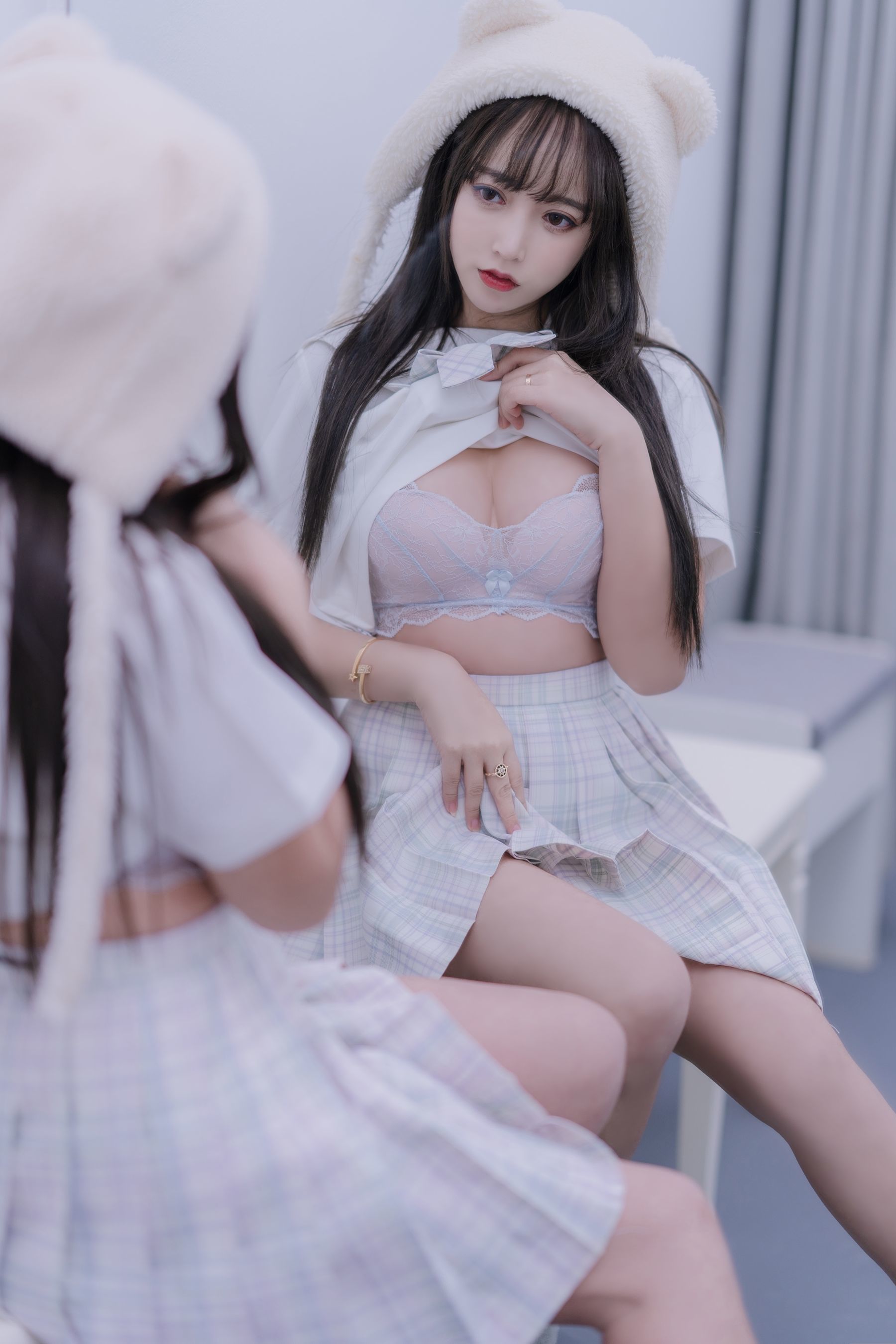 斗鱼米线线sama写真 JK萌妹 [58P]