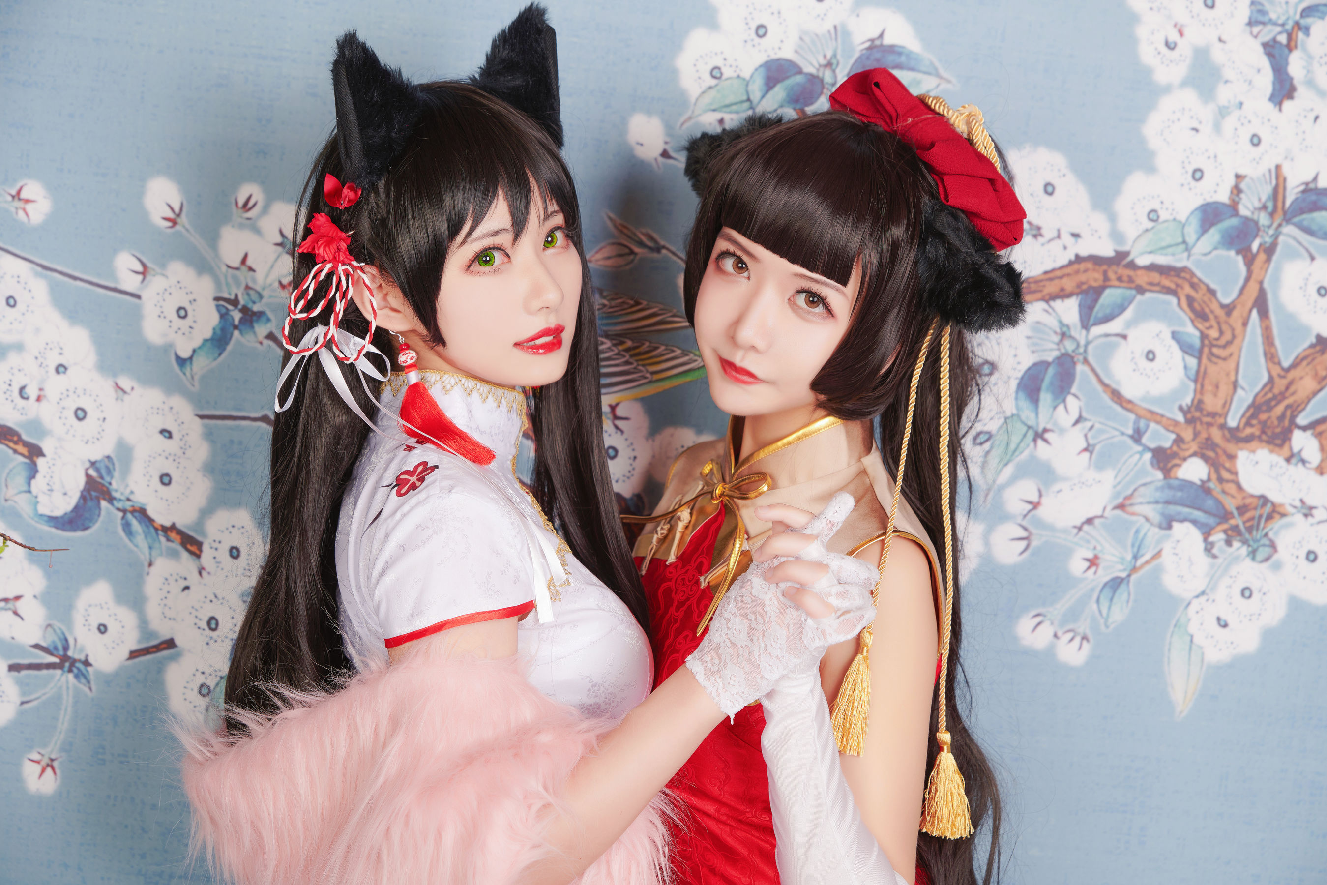 源纱希喵喵喵&Meiyi_烛墨 犬獒旗袍 [12P]