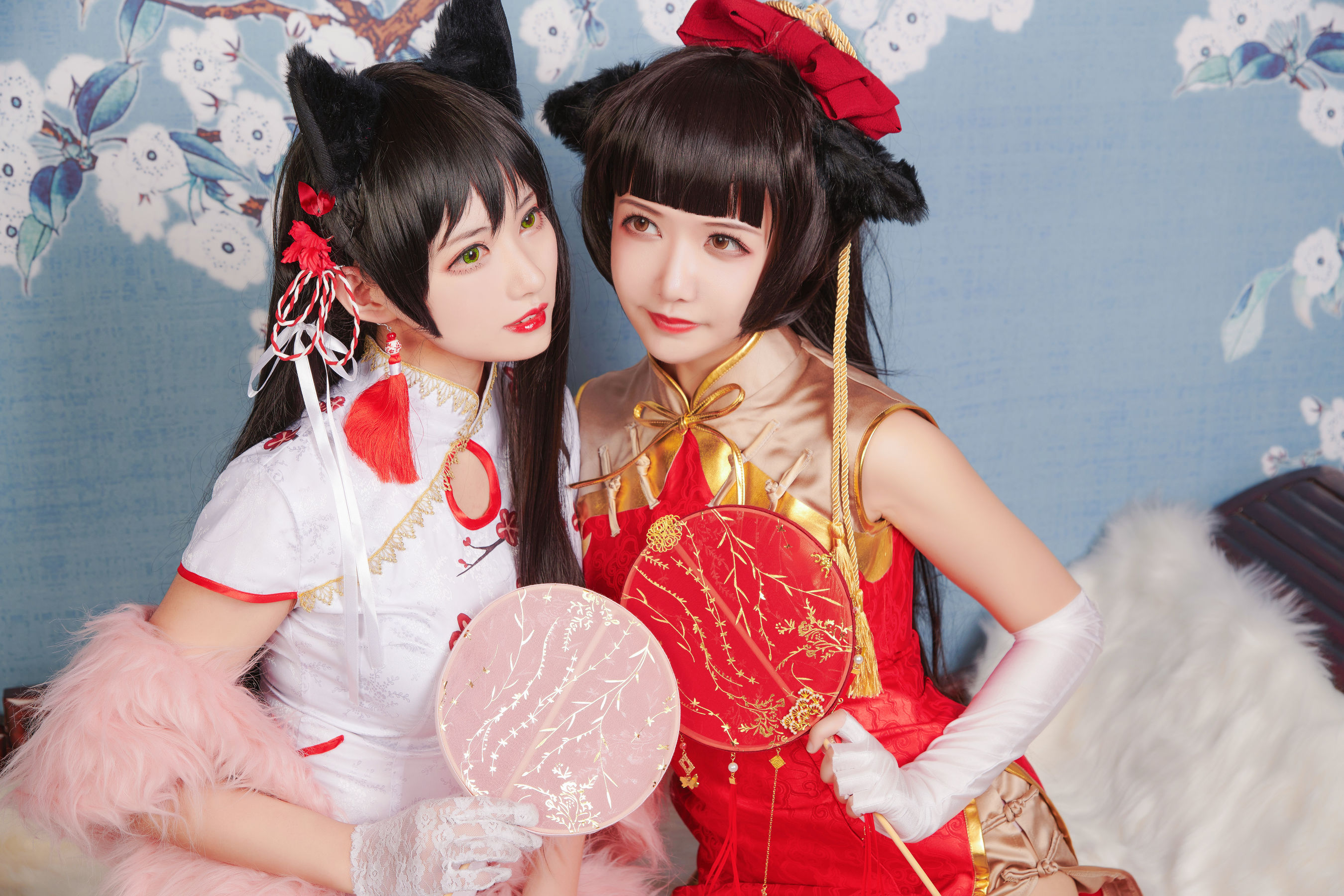 源纱希喵喵喵&Meiyi_烛墨 犬獒旗袍 [12P]
