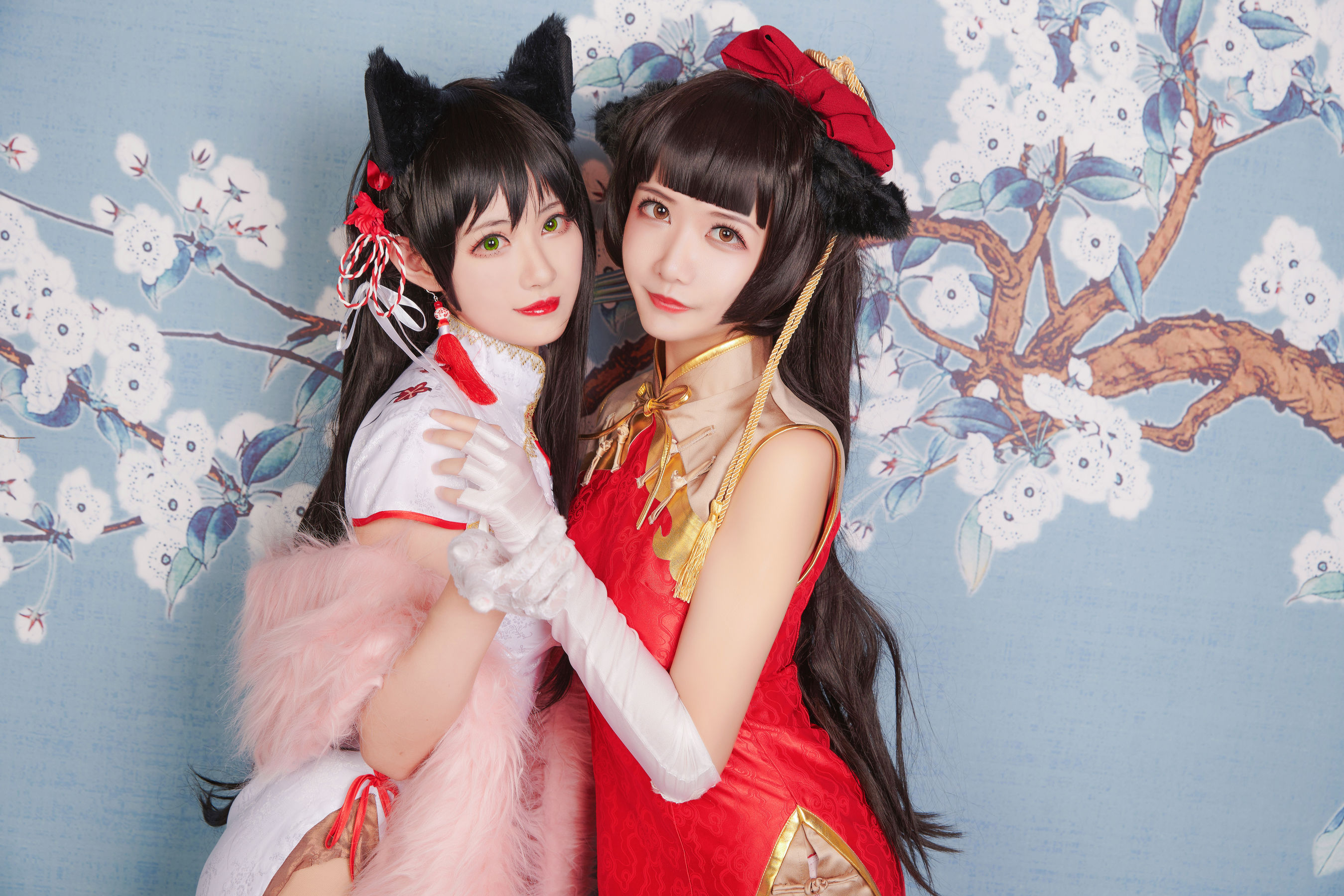 源纱希喵喵喵&Meiyi_烛墨 犬獒旗袍 [12P]