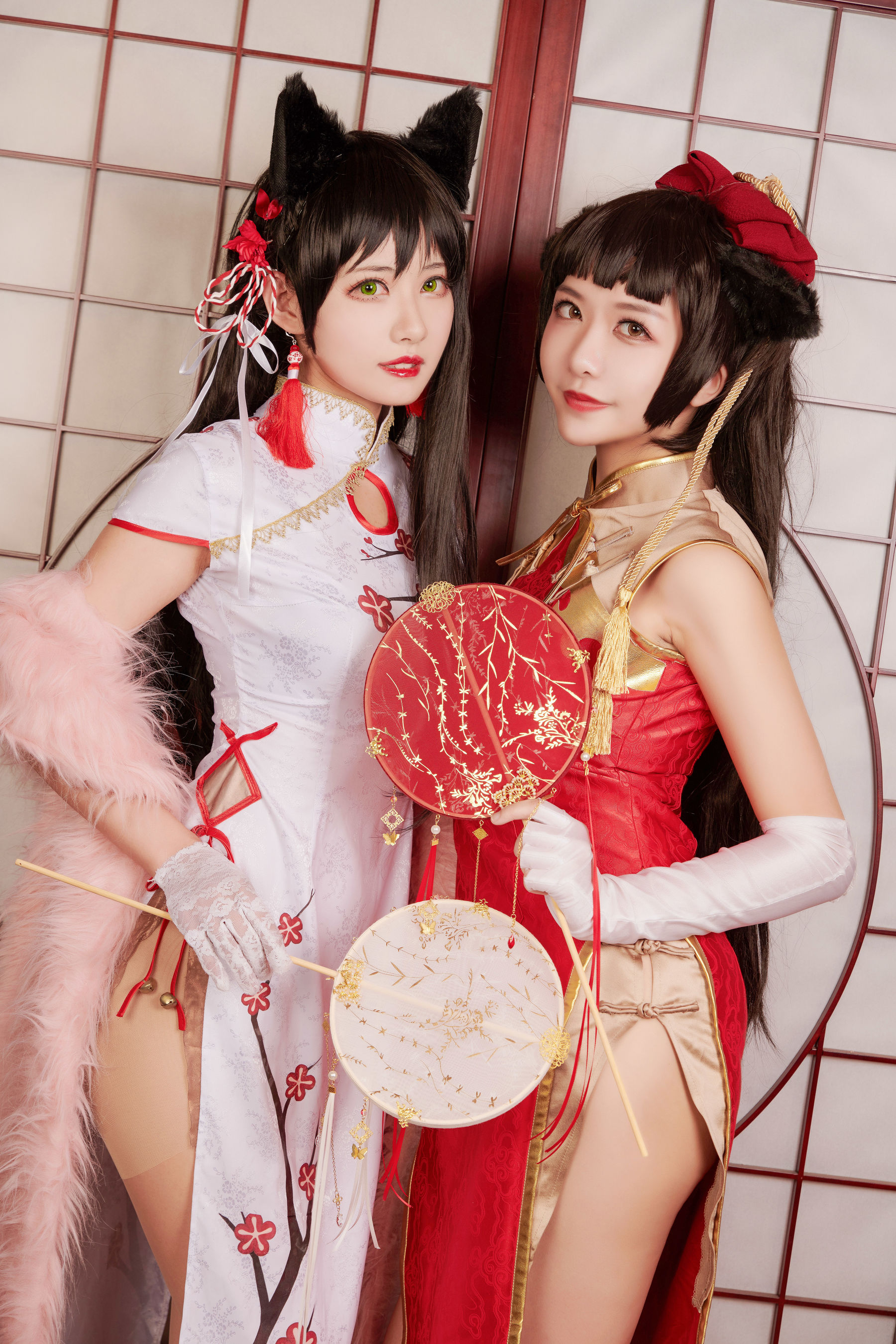 源纱希喵喵喵&Meiyi_烛墨 犬獒旗袍 [12P]