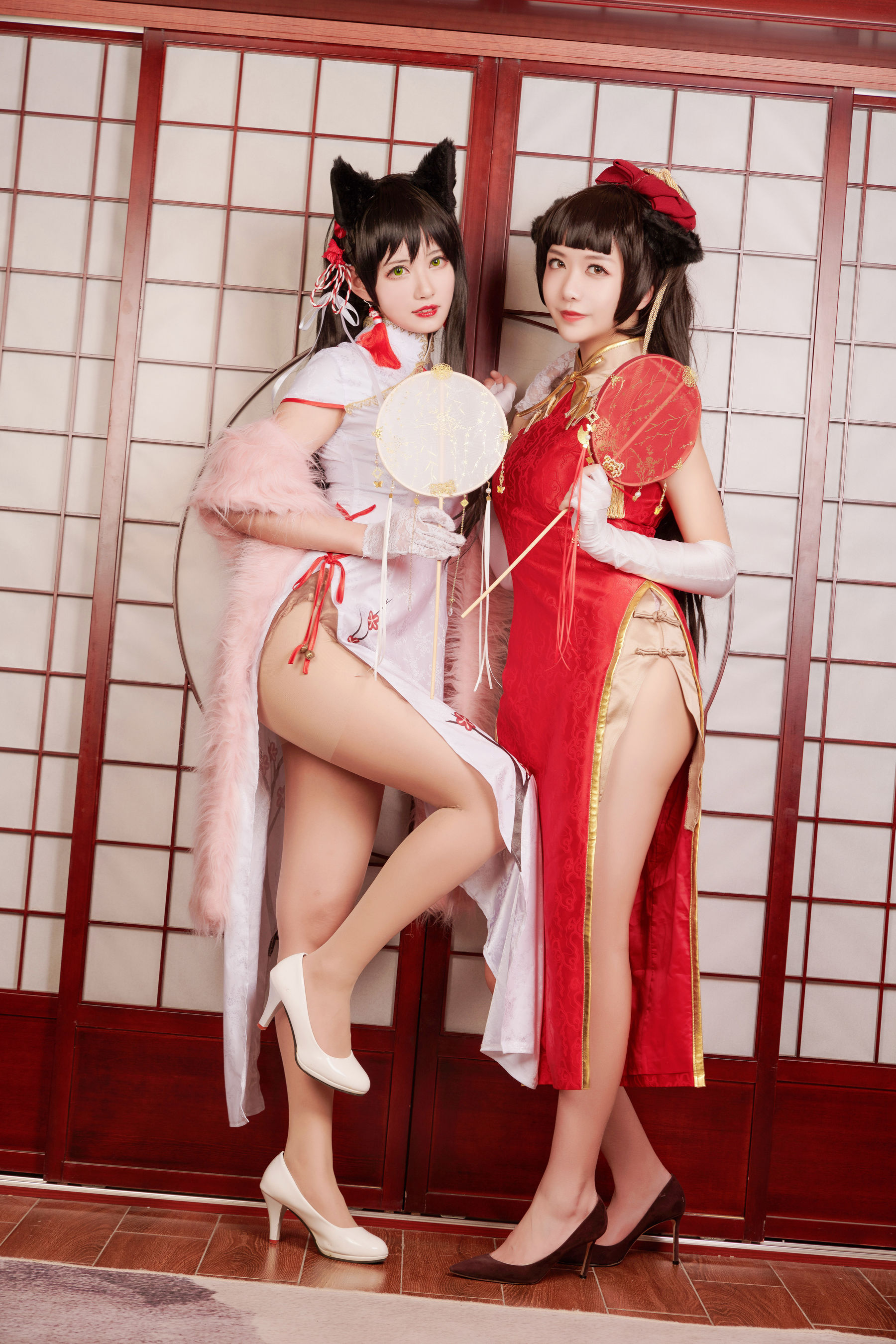 源纱希喵喵喵&Meiyi_烛墨 犬獒旗袍 [12P]
