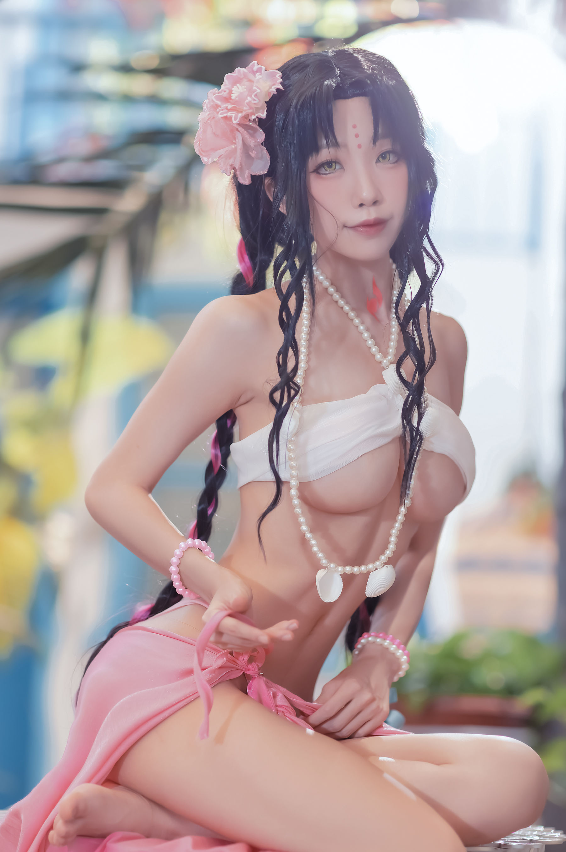 [Cosplay写真] 动漫博主水淼aqua – 杀生院泳装 [30P]