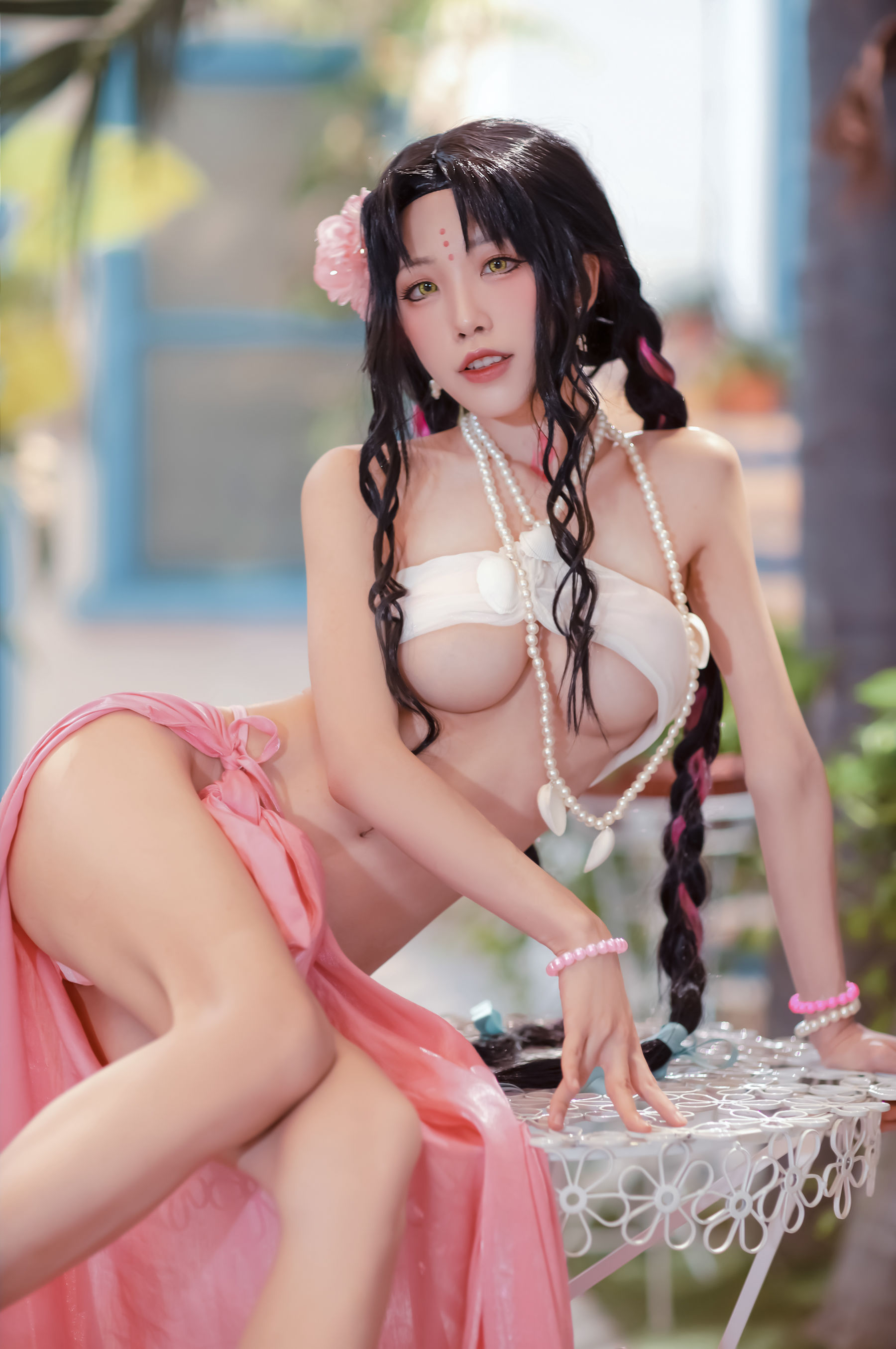 [Cosplay写真] 动漫博主水淼aqua – 杀生院泳装 [30P]