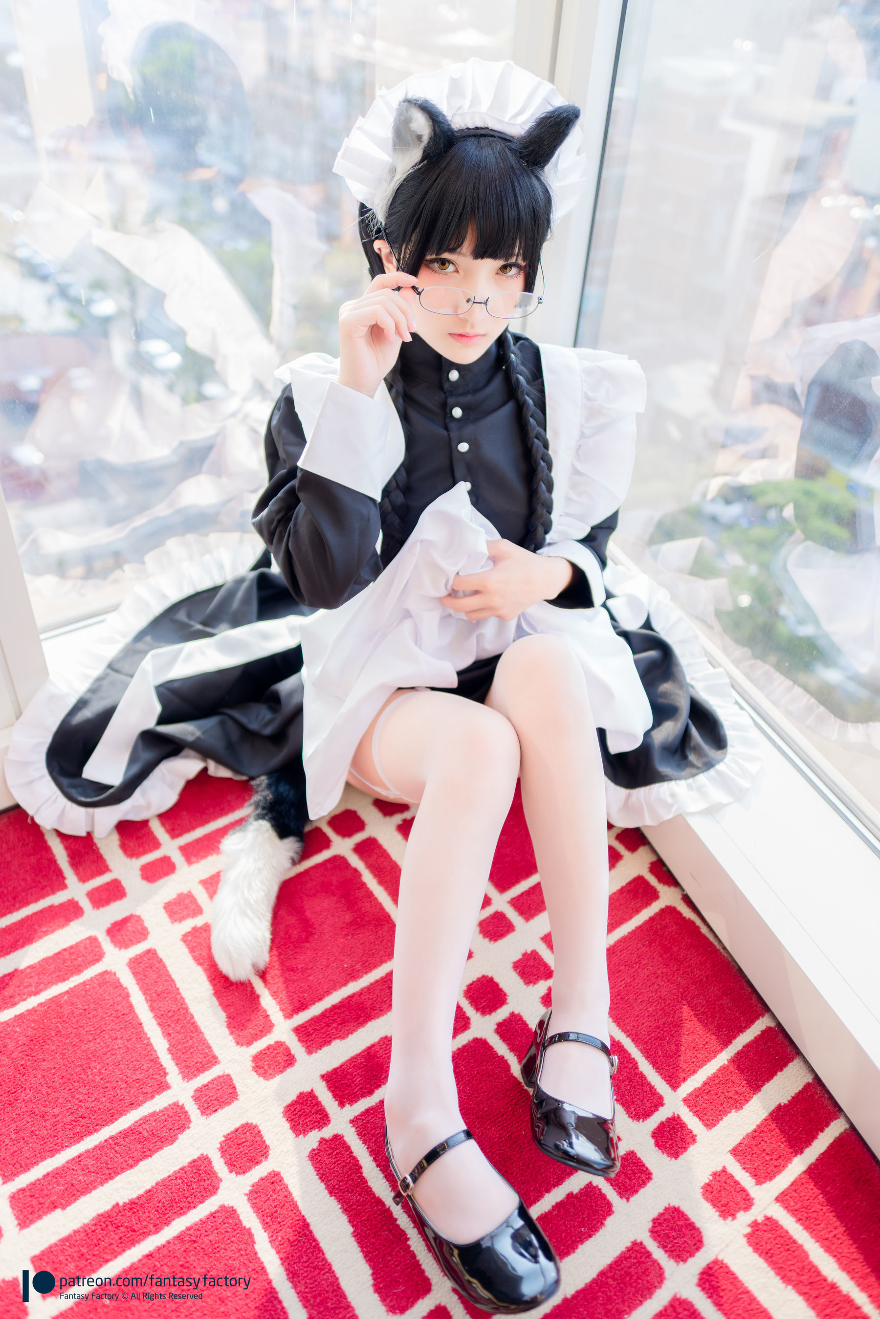 [Fantasy Factory] 小丁Cosplay – 黑猫女仆 [48P]