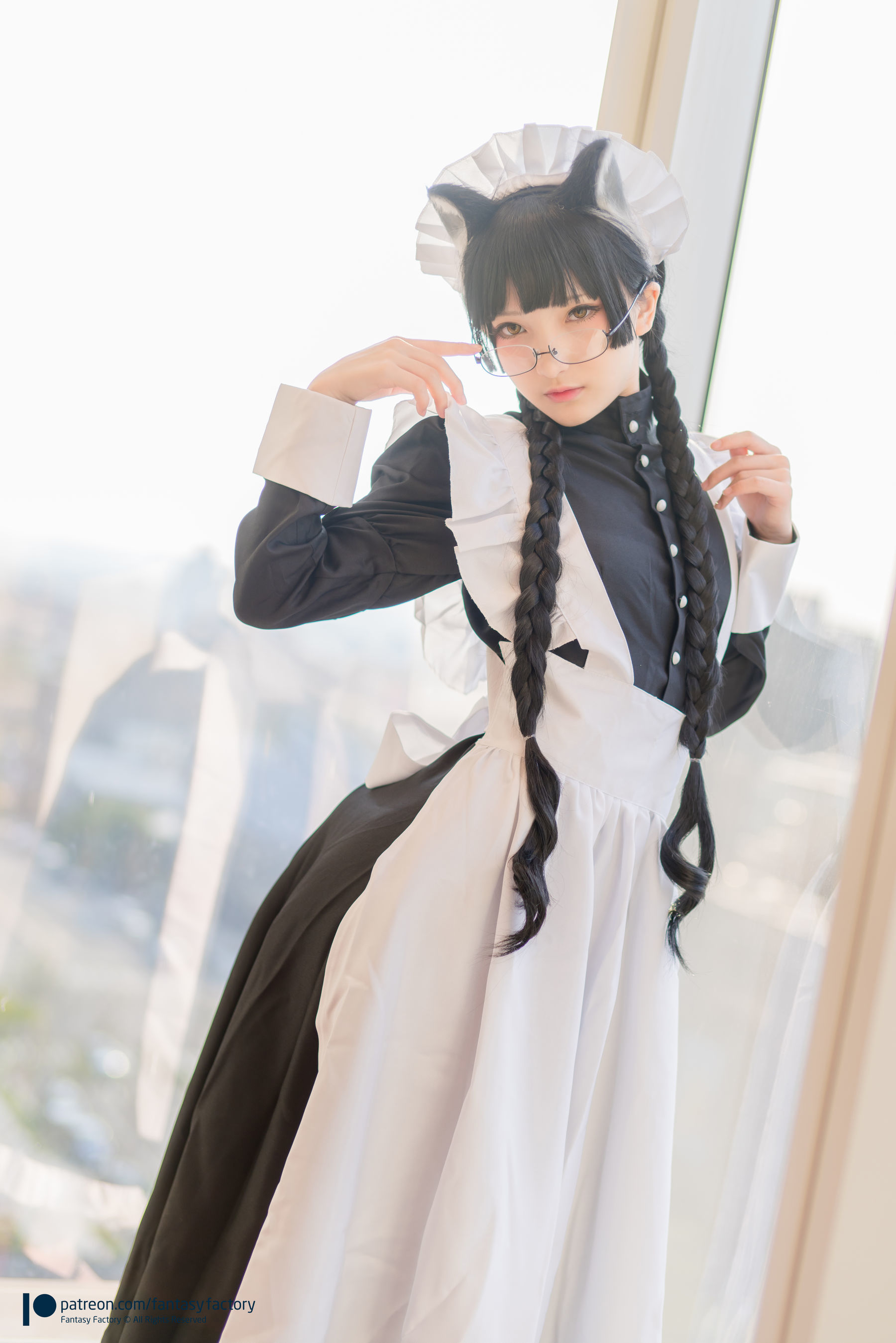 [Fantasy Factory] 小丁Cosplay – 黑猫女仆 [48P]