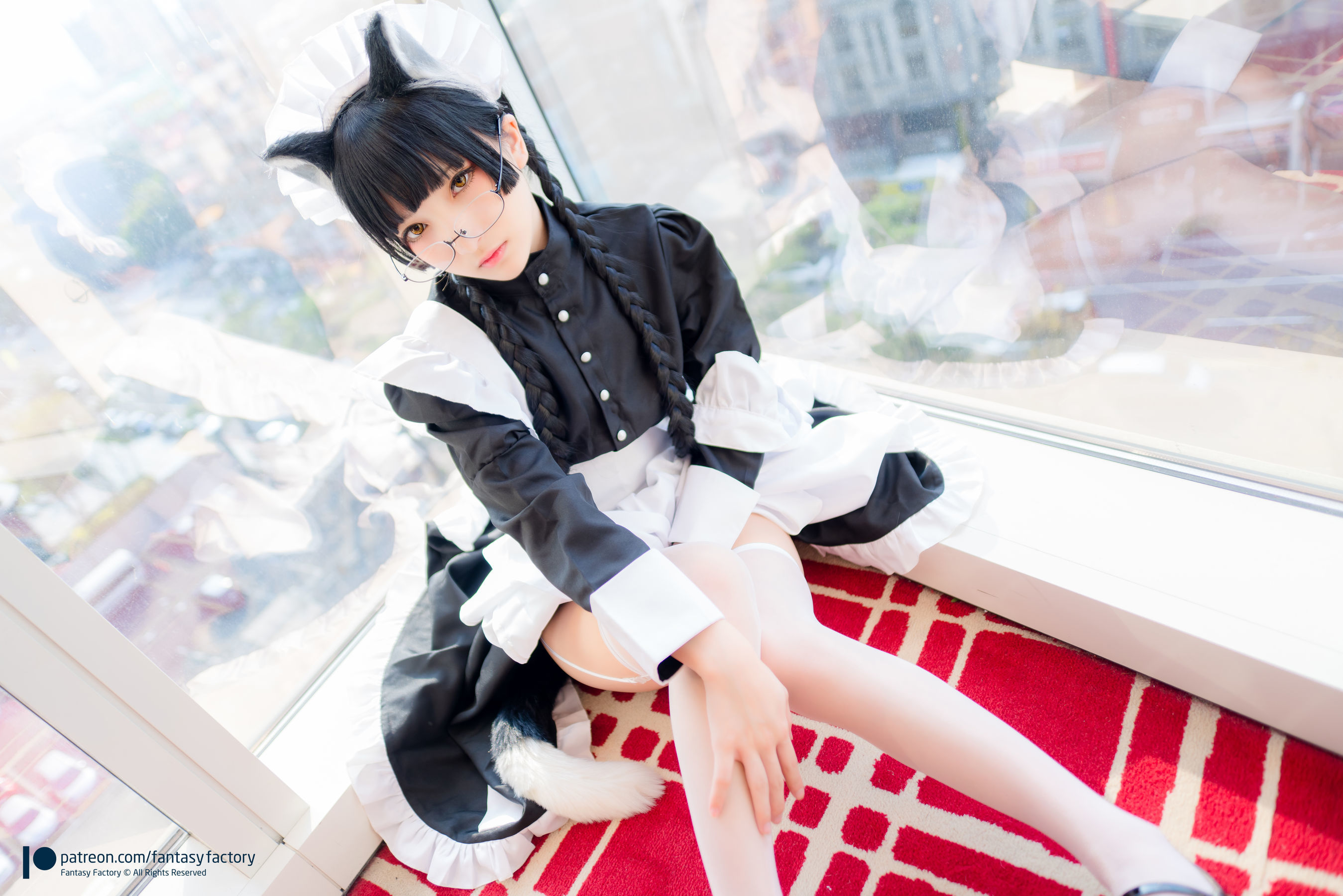 [Fantasy Factory] 小丁Cosplay – 黑猫女仆 [48P]