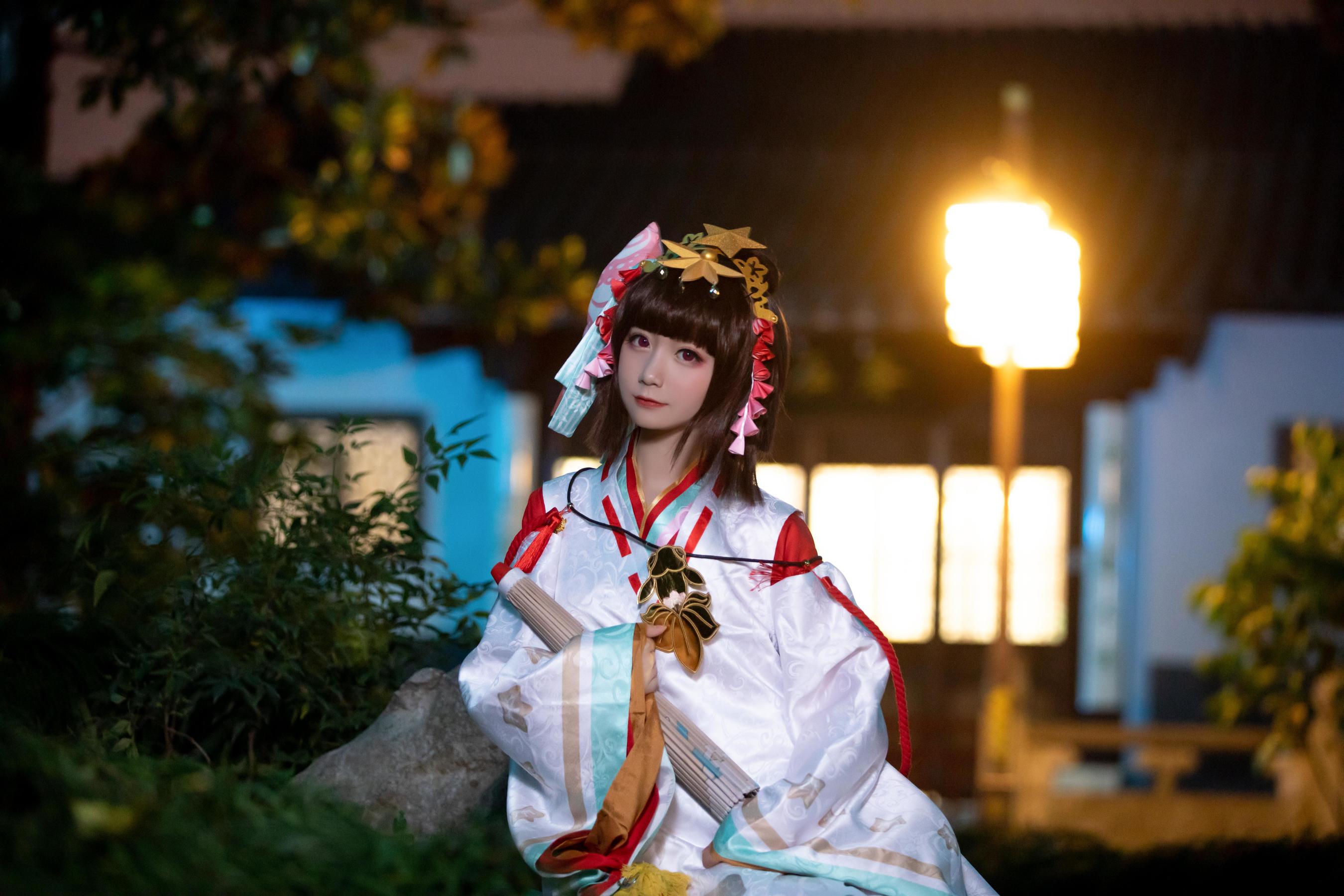[Cosplay写真] 动漫博主弦音sic – 阴阳师 神乐 [15P]