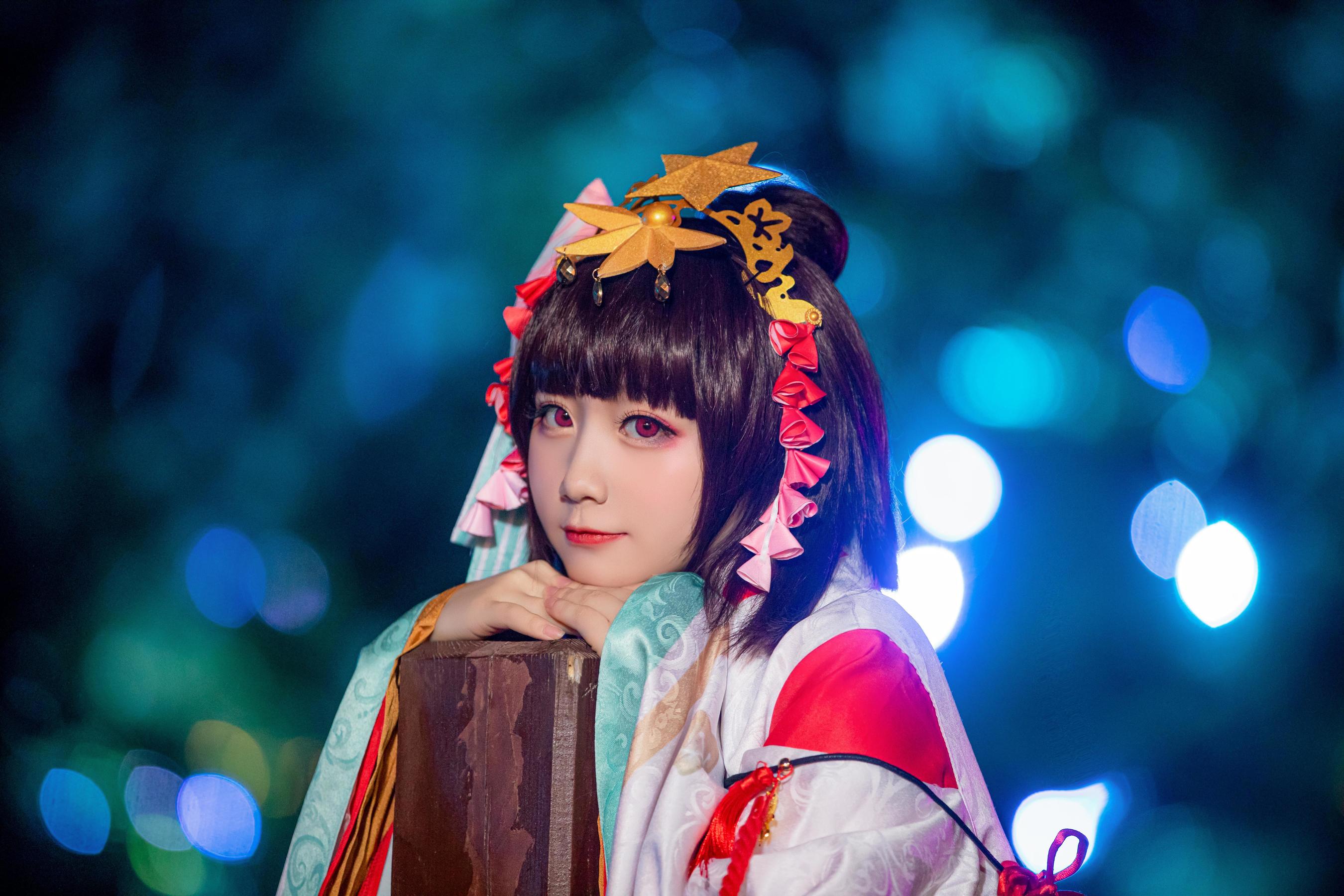[Cosplay写真] 动漫博主弦音sic – 阴阳师 神乐 [15P]