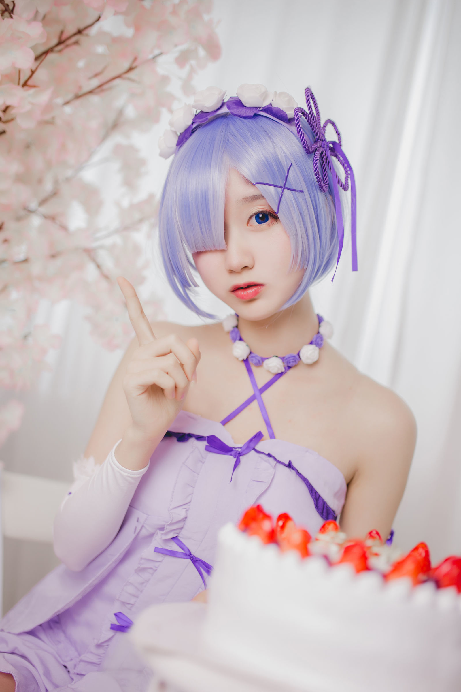 [萝莉COS] 木绵绵OwO – 雷姆生日 [24P]
