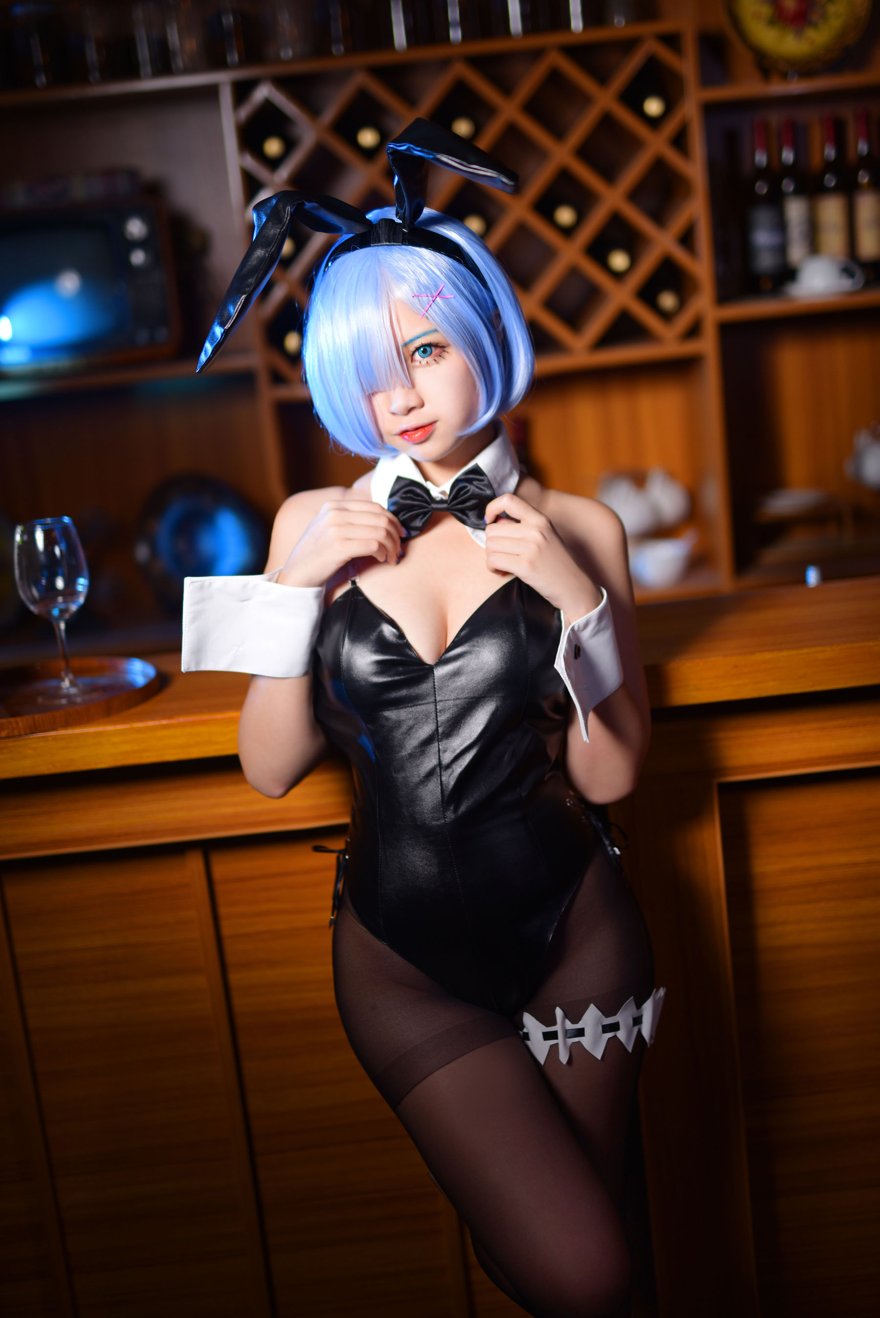 [Cosplay写真] 人气Coser二佐Nisa – 蕾姆兔女郎 [12P]