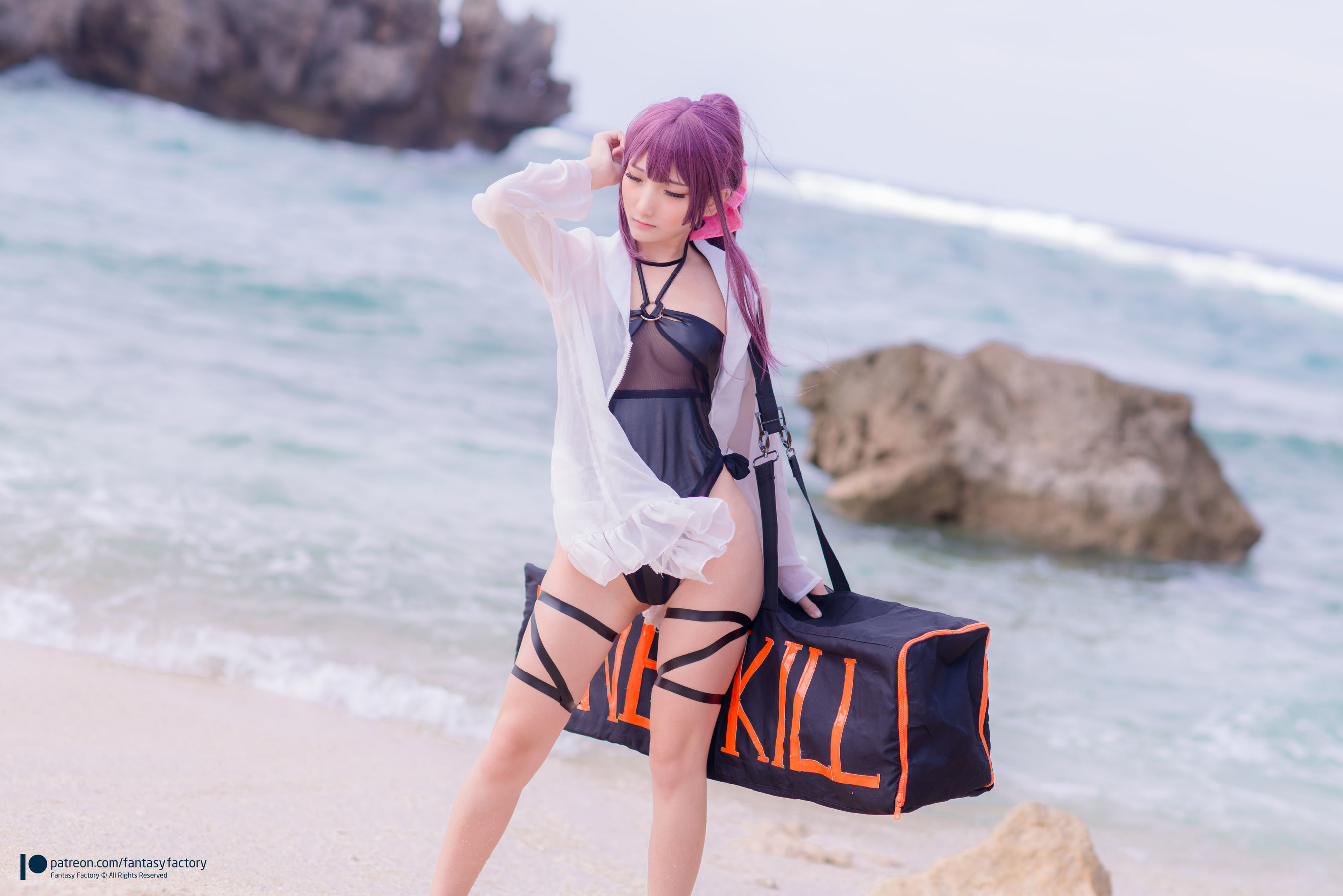 [Fantasy Factory] 小丁Cosplay – 海滩风情 [34P]