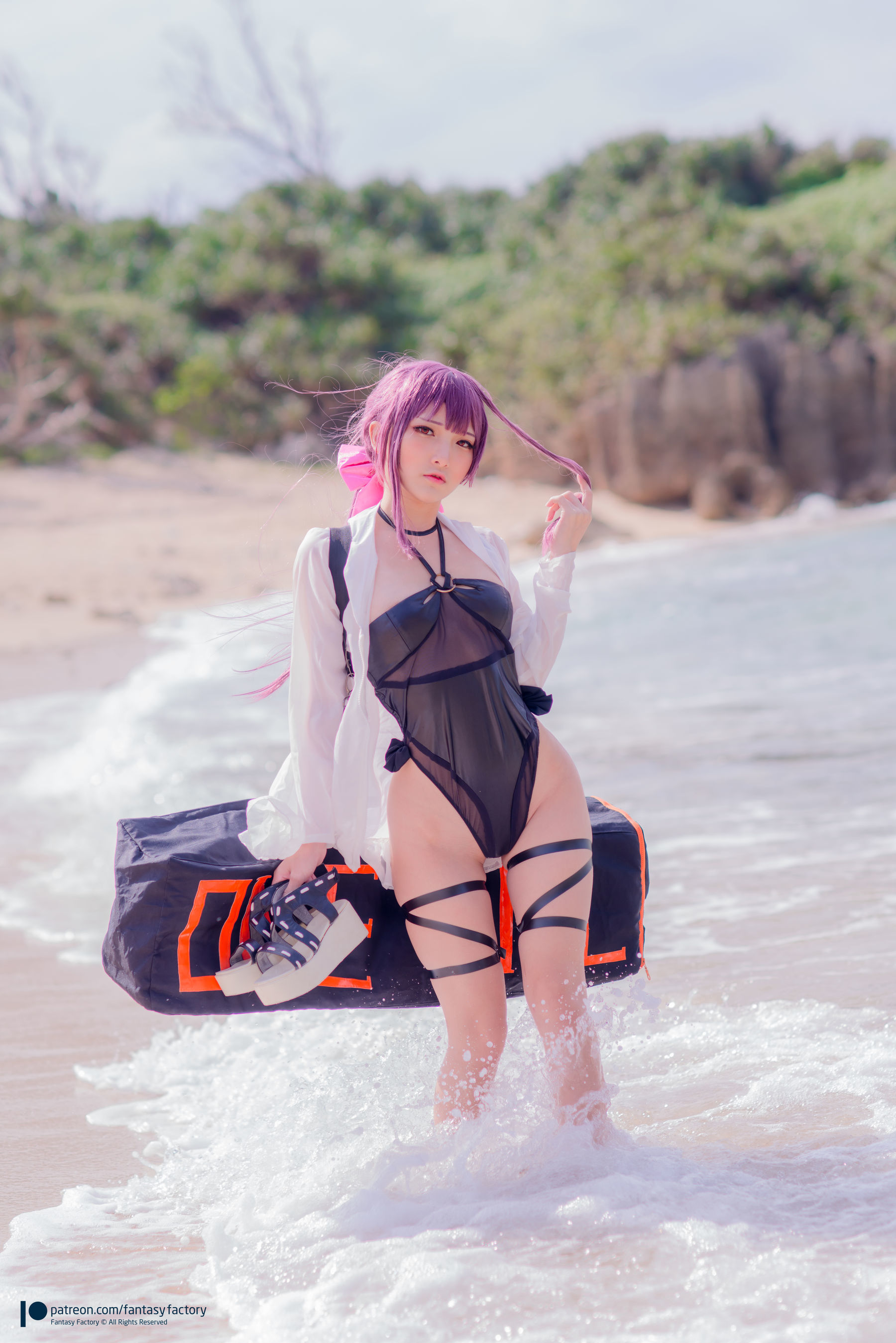 [Fantasy Factory] 小丁Cosplay – 海滩风情 [34P]