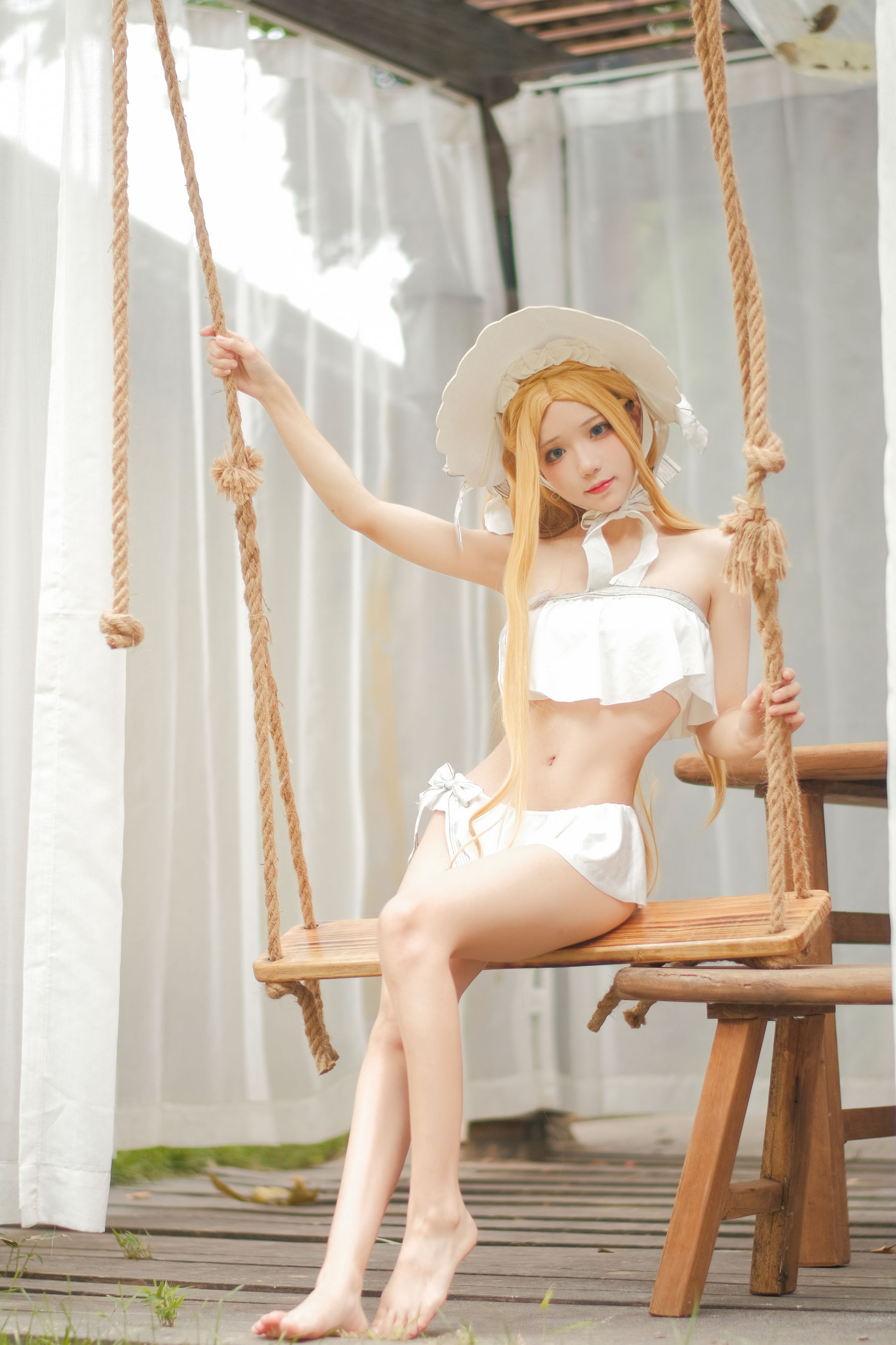 花柒Hana – 阿比泳装 [9P]