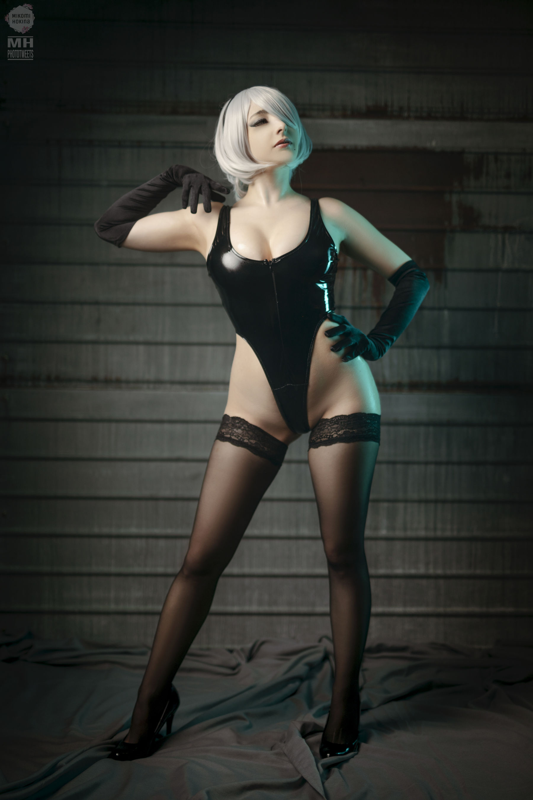 Mikomi Hokina – 2B Oily Leotard [33P]