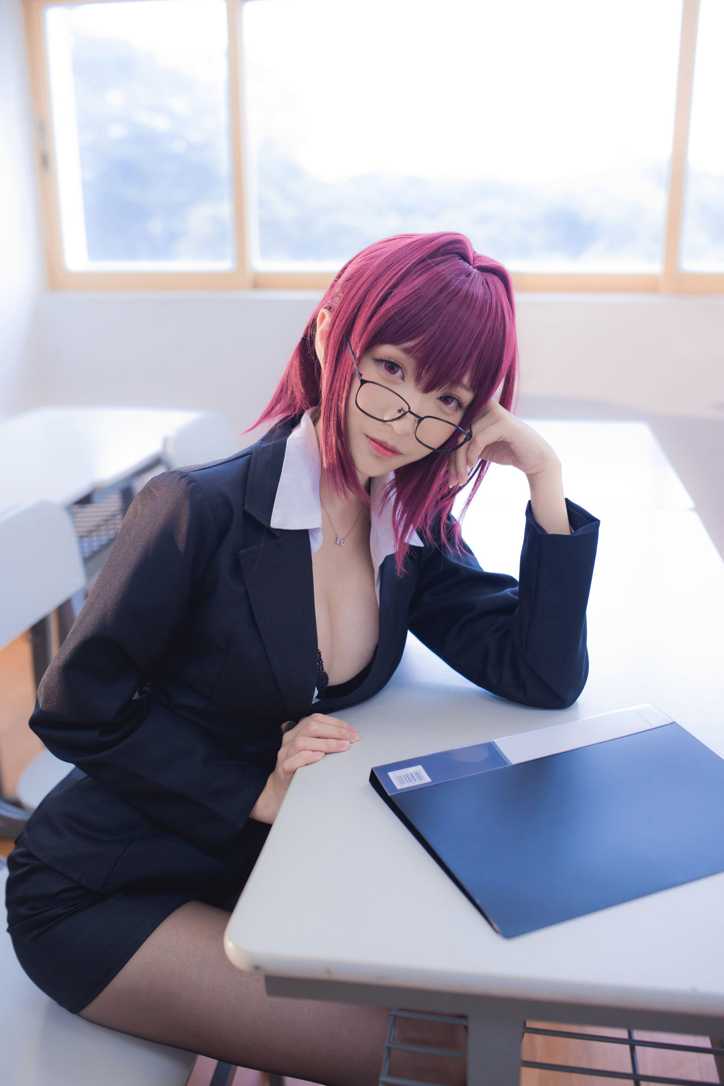 长腿Coser青青子Js – 斯卡哈 教师 [9P]