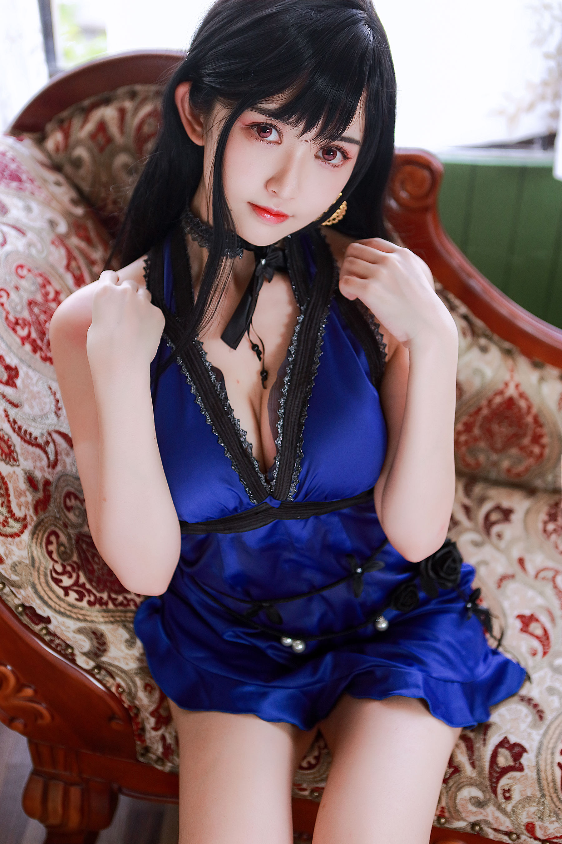 超人气Coser鳗鱼霏儿 – 蒂法礼服 [21P]