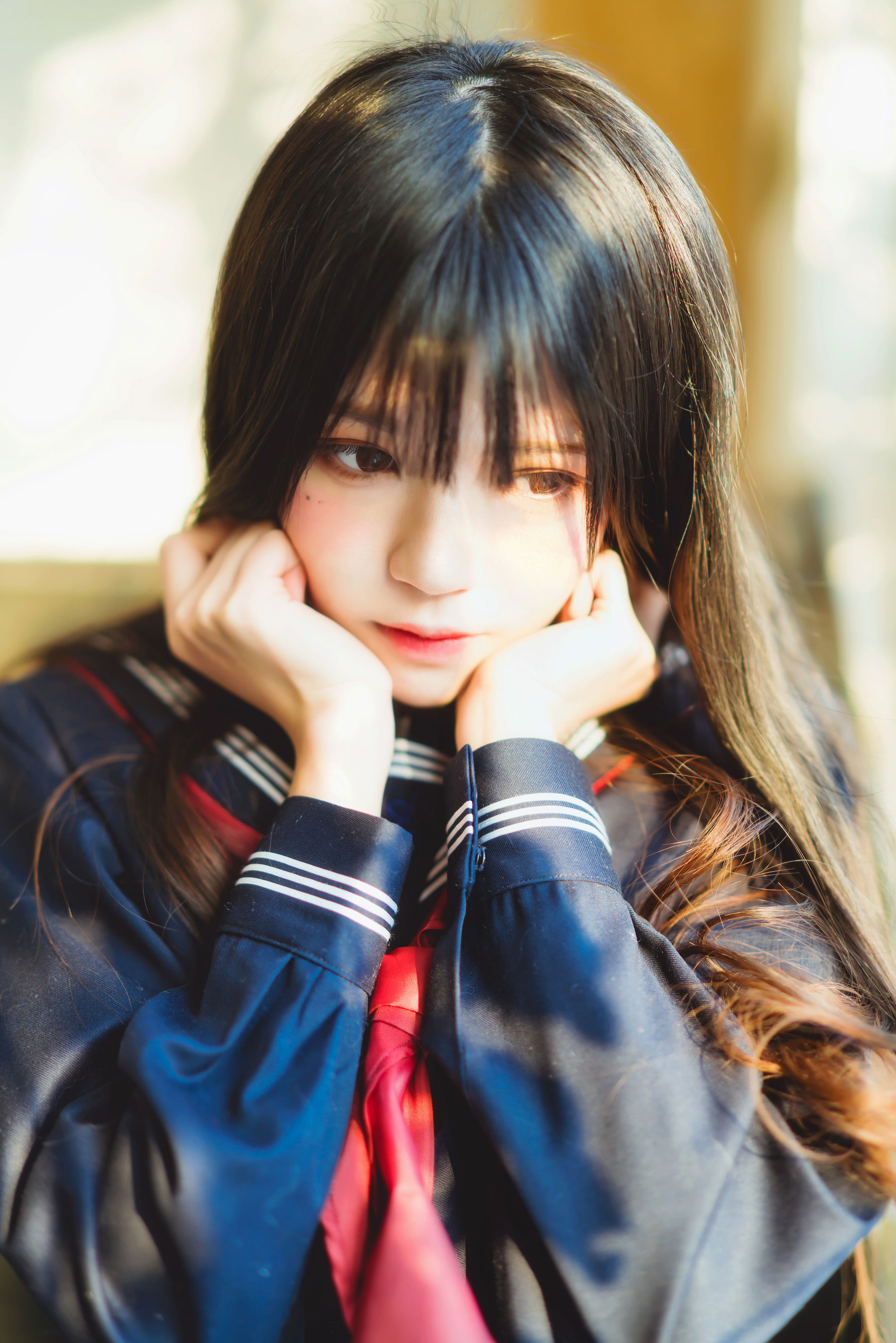 桜桃喵《(小少女)黑色水手服》 [50P]