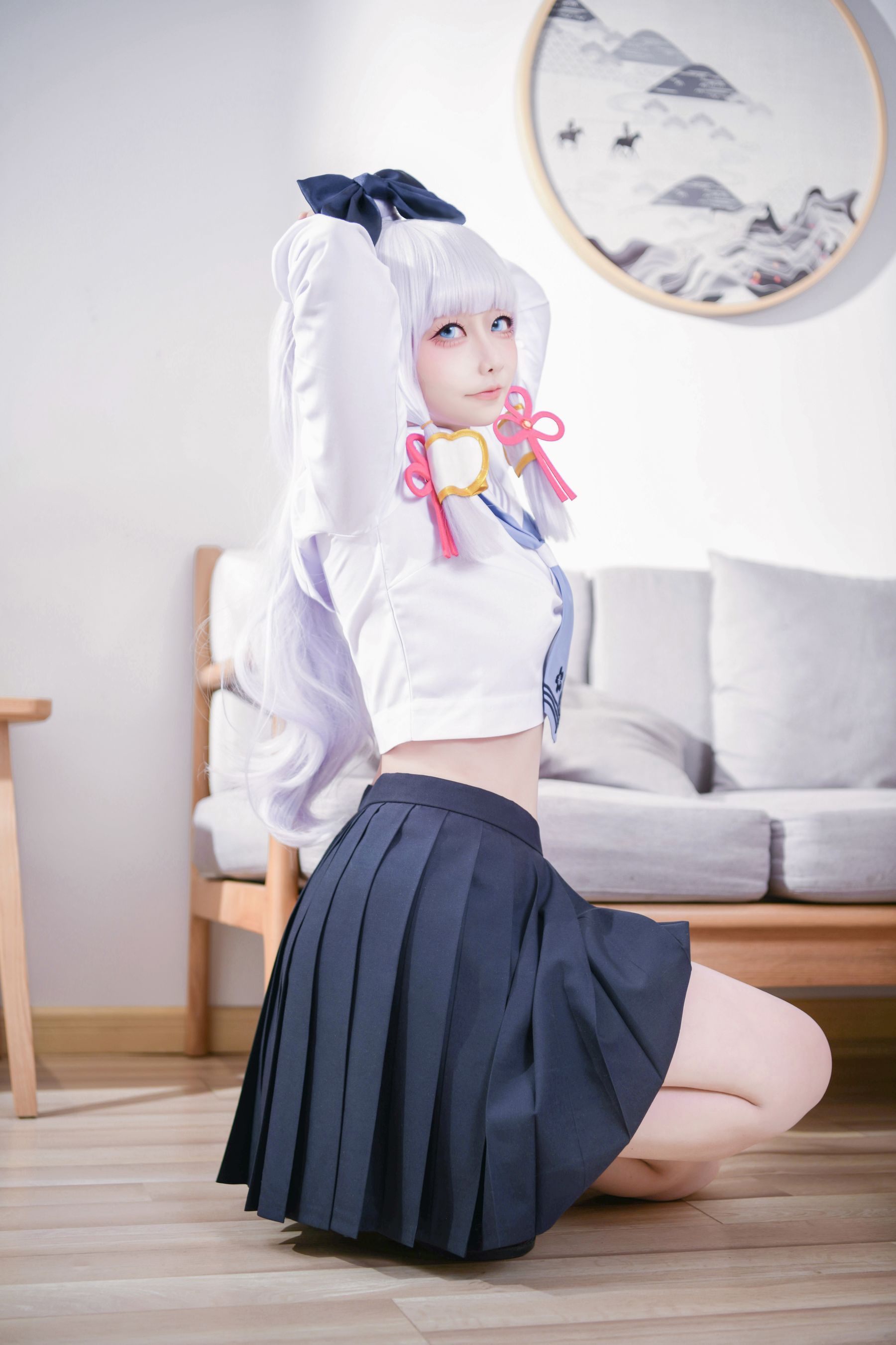 章鱼娘 – 原神 神里綾華 JK [51P]